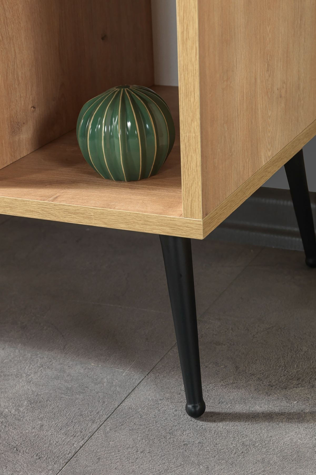 Consola Şile 4108, 100 x 83 x 44 cm, stejar safir, PAL melaminat — imaginea 8