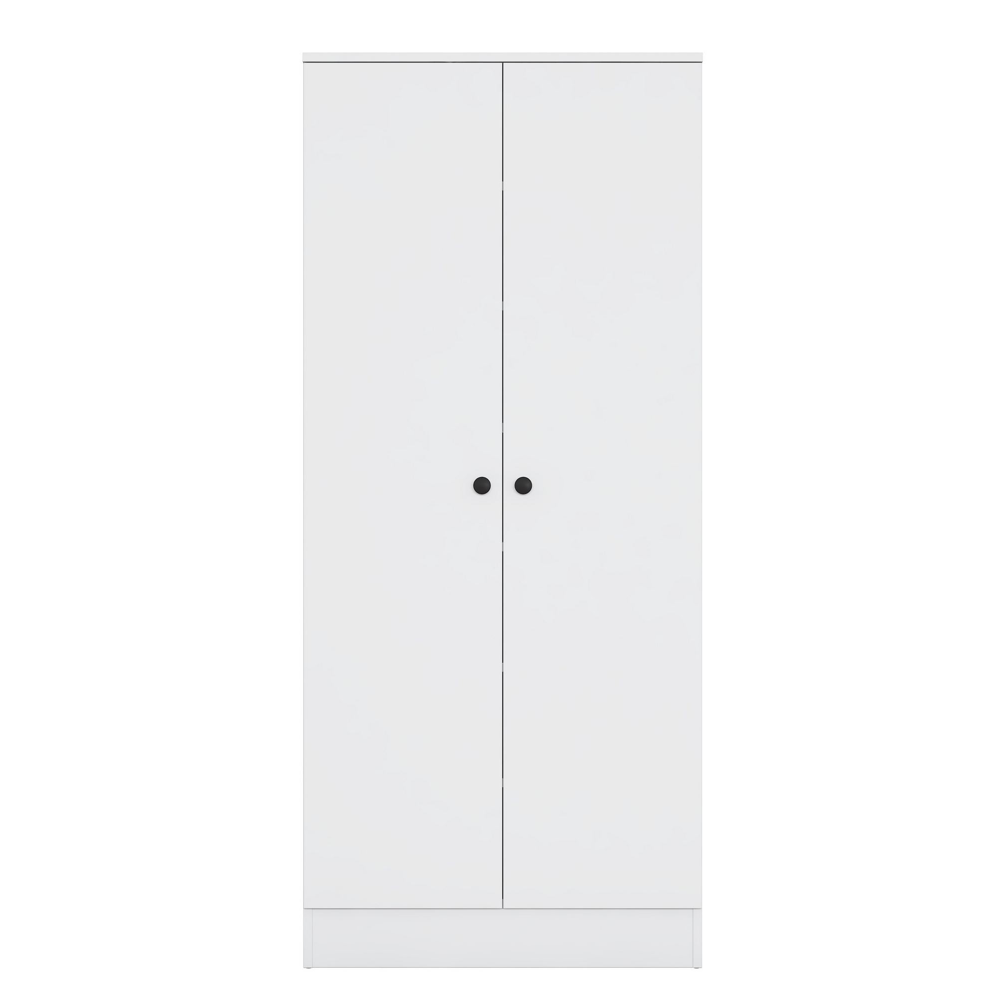 Cuier hol EA148, 80 x 182,8 x 37,5 cm, alb, PAL, spatiu de depozitare, fixare pe perete — imaginea 5