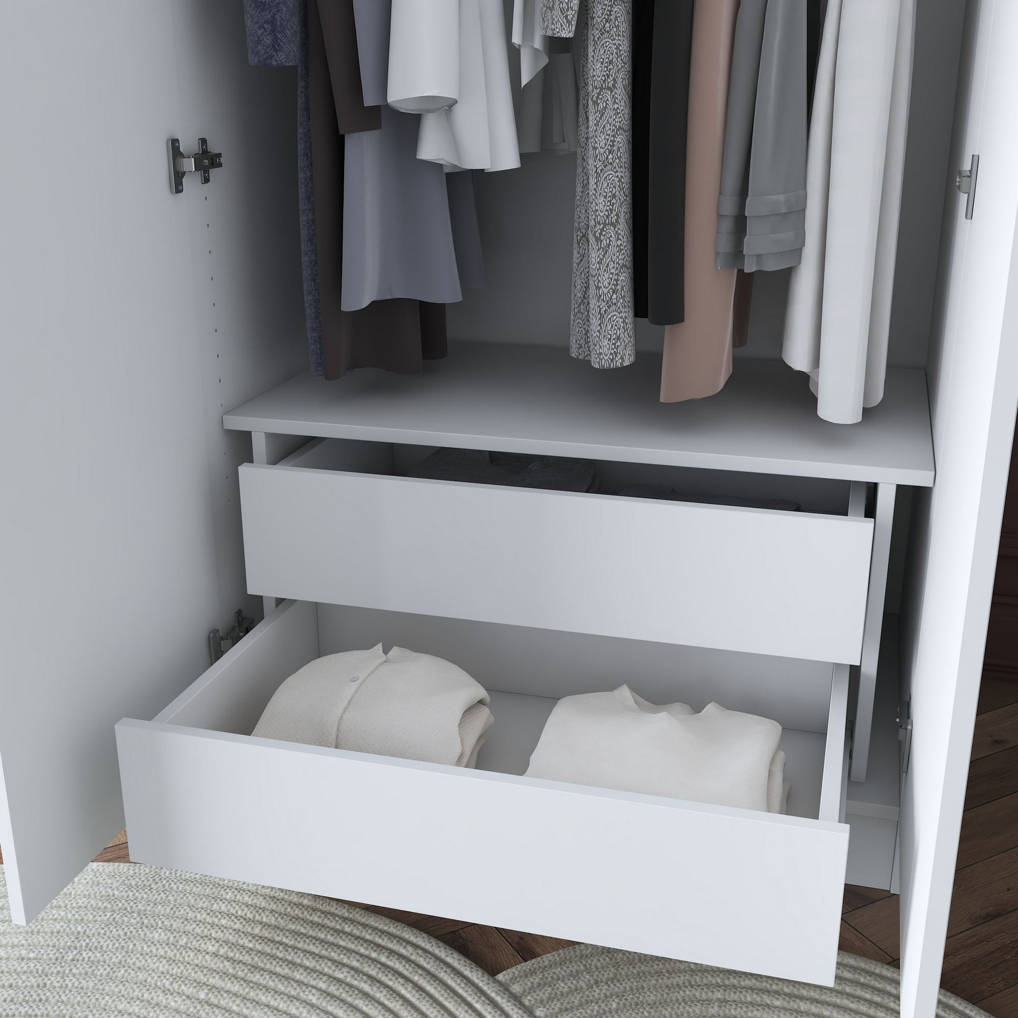 Drawer BA139, 86,2 x 39,8 x 50 cm, alb, PAL — imaginea 6