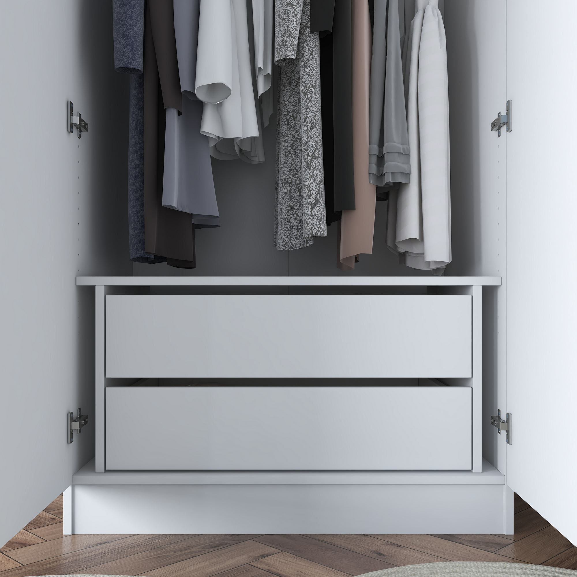 Drawer BA139, 86,2 x 39,8 x 50 cm, alb, PAL — imaginea 9