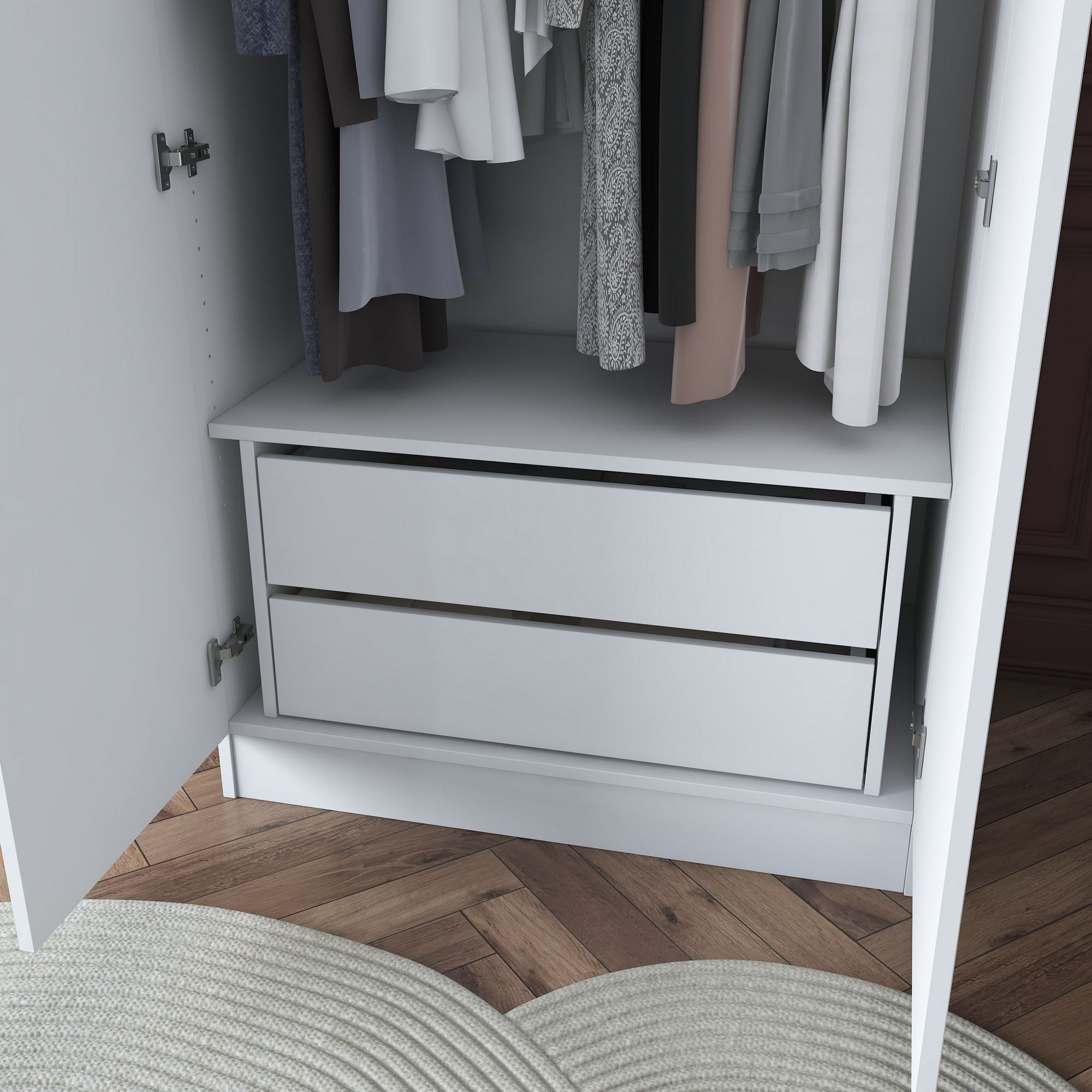 Drawer BA139, 86,2 x 39,8 x 50 cm, alb, PAL — imaginea 10
