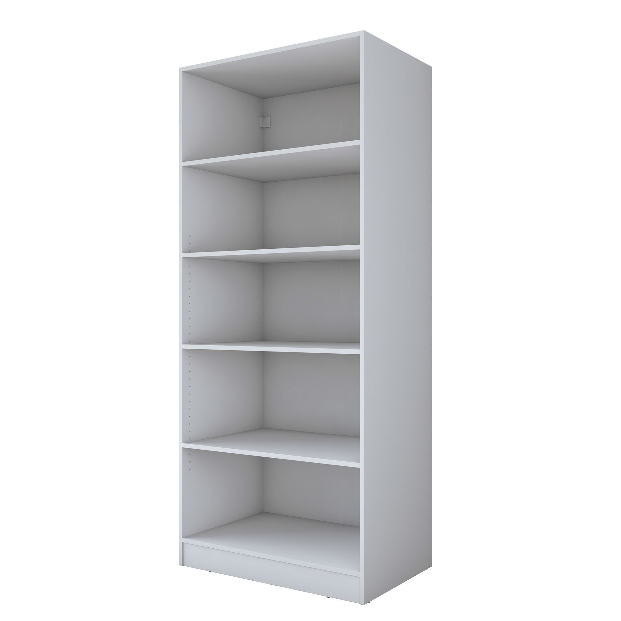 Dulap haine BA231, 90 x 210 x 57,5 cm, alb, PAL, spatiu de depozitare, fixare pe perete — imaginea 6
