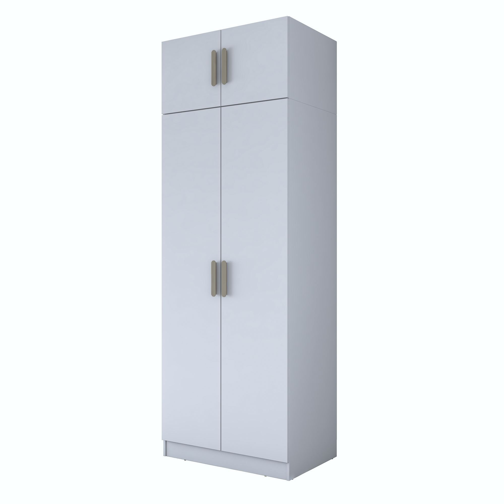 Dulap haine BA209, 90 x 255 x 57,5 cm, alb, PAL, spatiu de depozitare, fixare pe perete — imaginea 13