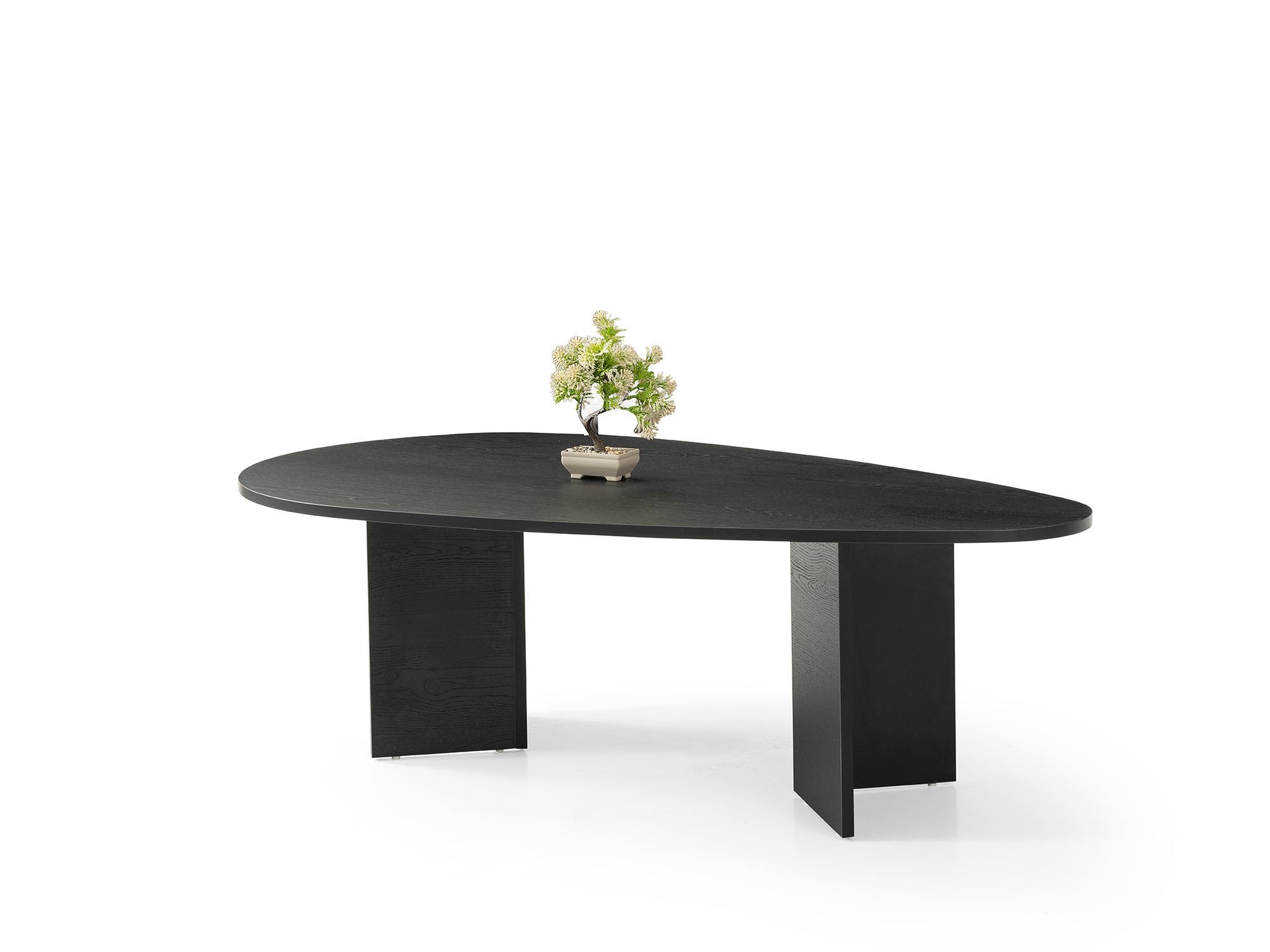 Masa de cafea Flap, 139, 5 x 42 x 79, 5 cm, lemn negru, PAL melaminat, design compact, wood negru — imaginea 2
