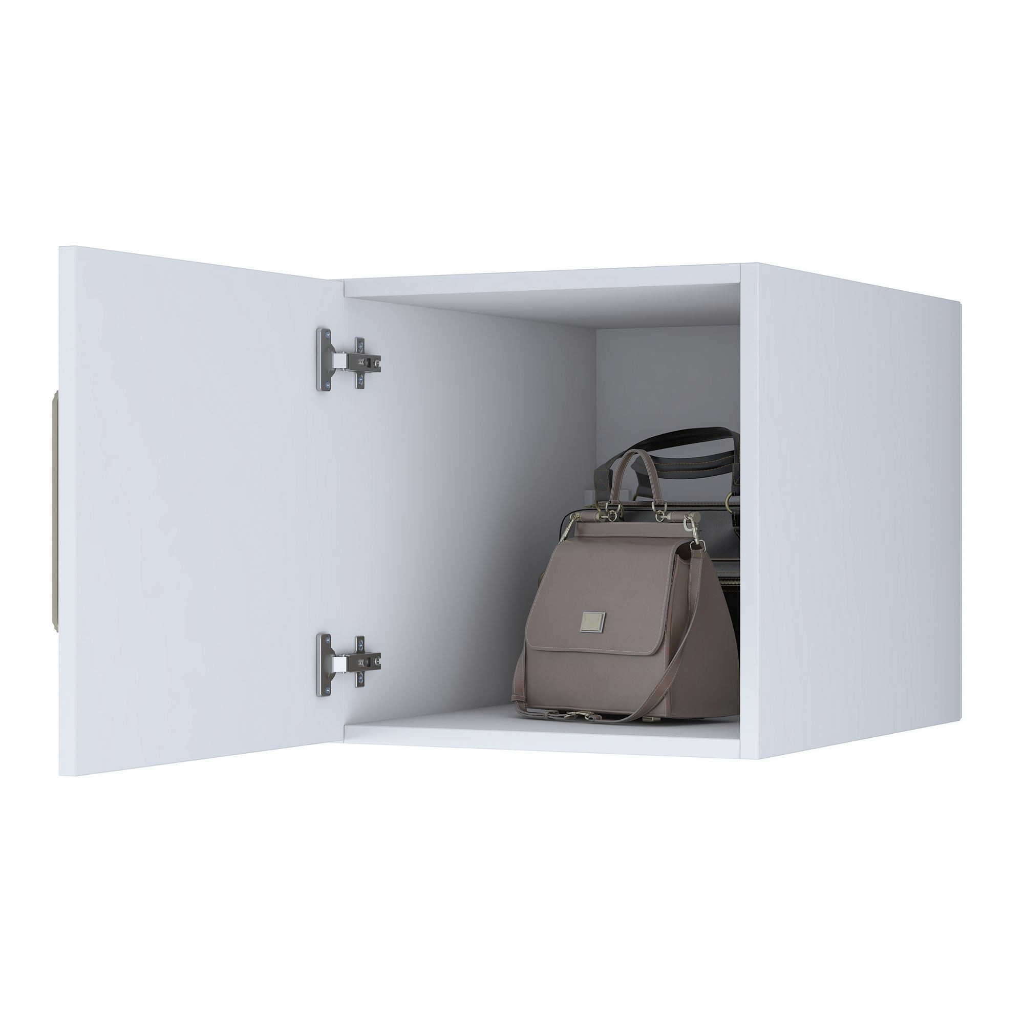 Dulap suspendat BA167 - 4589, 45 x 45 x 57,5 cm, alb, PAL, fixare pe perete — imaginea 8