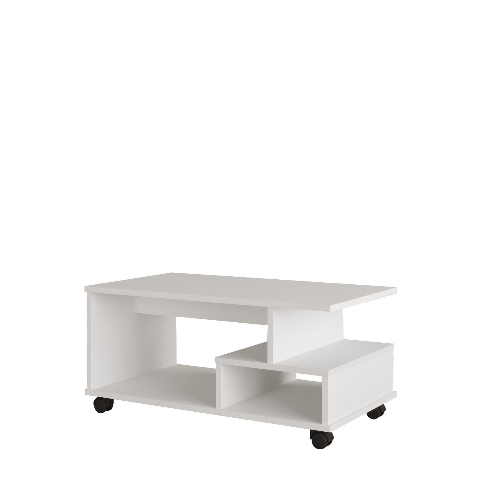 Masa de cafea MIN9-W, 90 x 42,5 x 51 cm, alb, PAL melaminat, design compact — imaginea 5