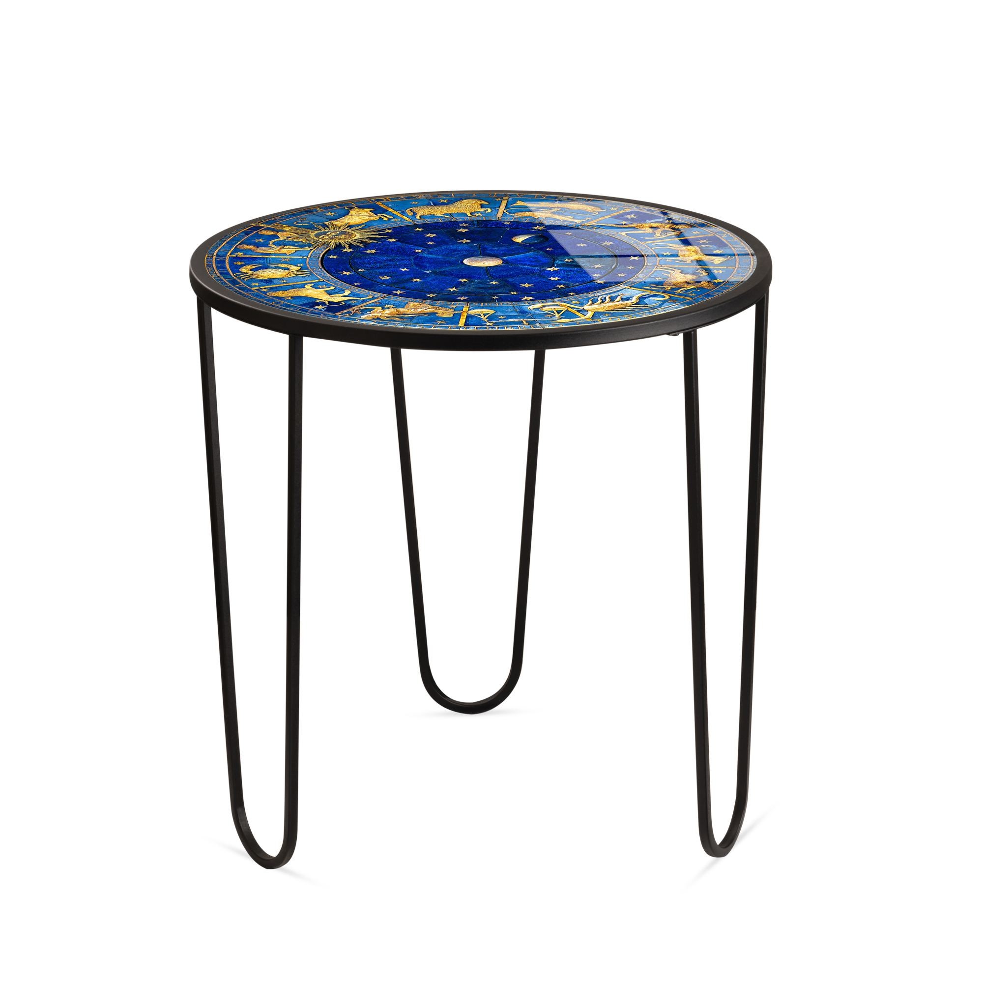 Masa de cafea Shb-033-A, 53 x 55 x 53 cm, multicolor, metal, design compact — imaginea 2