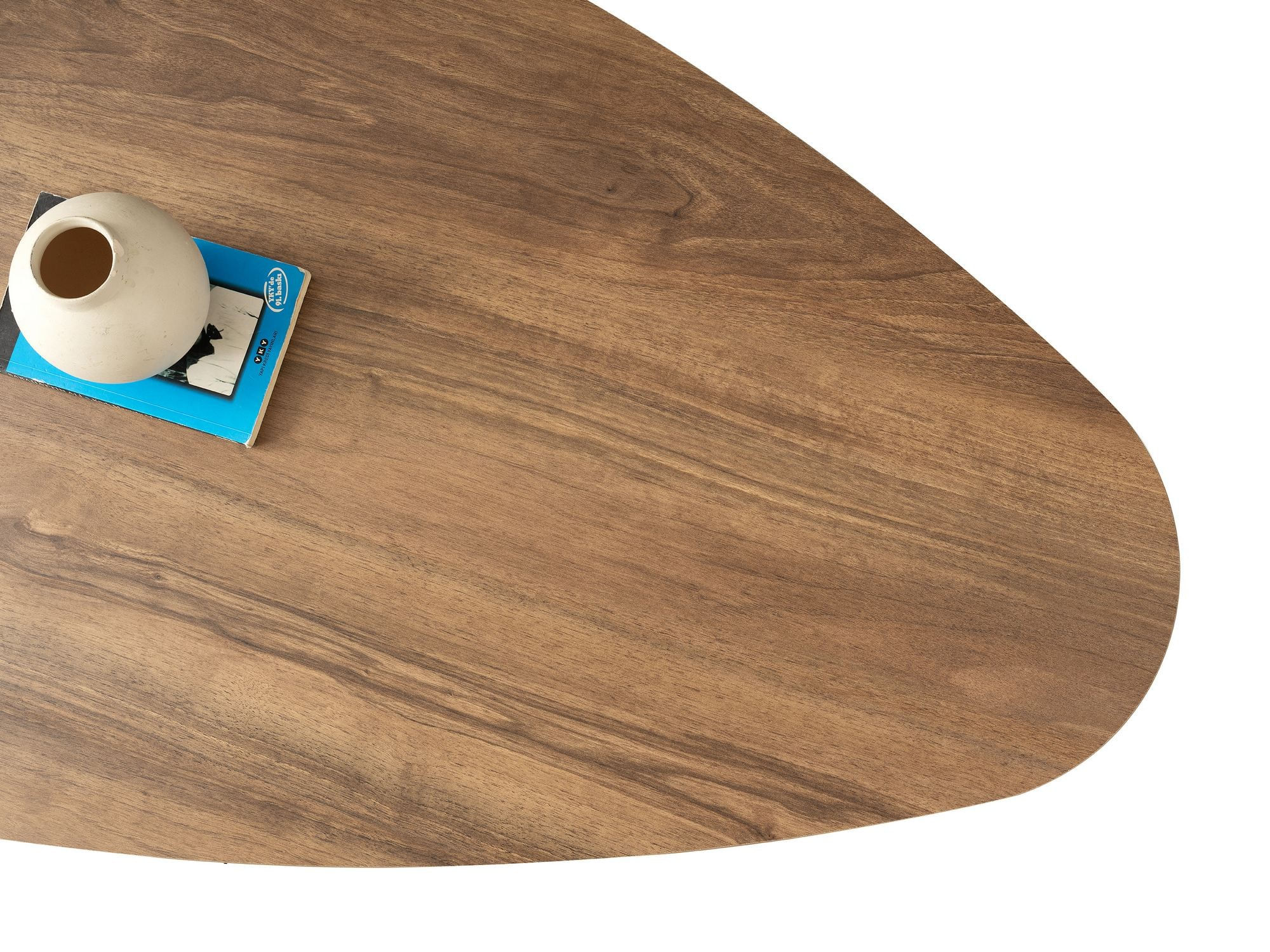 Masa de cafea Flap, 139, 5 x 42 x 79, 5 cm, PAL melaminat, design compact, nuc — imaginea 5