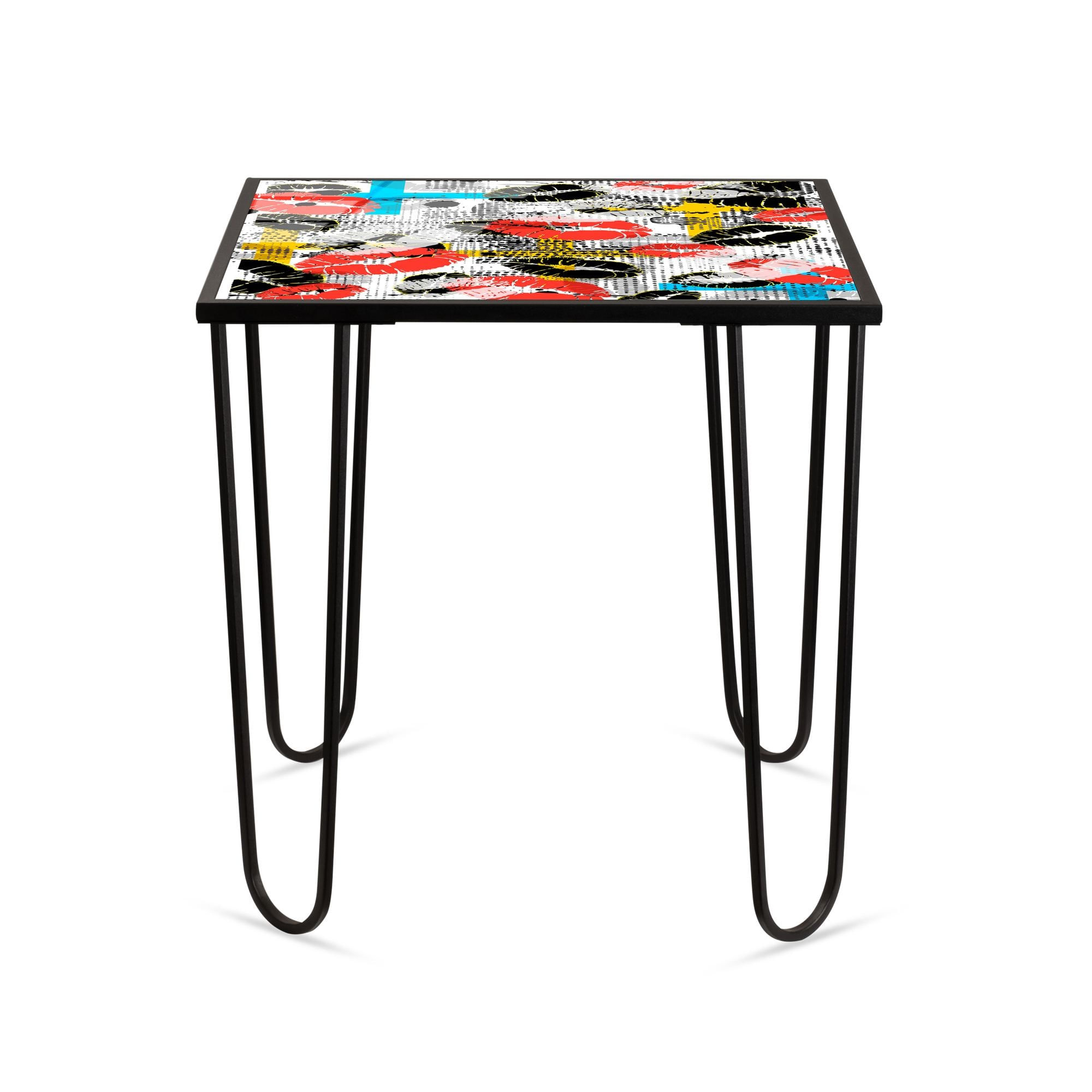 Masa de cafea Shb-032-C, 53 x 55 x 53 cm, multicolor, metal, design compact — imaginea 5