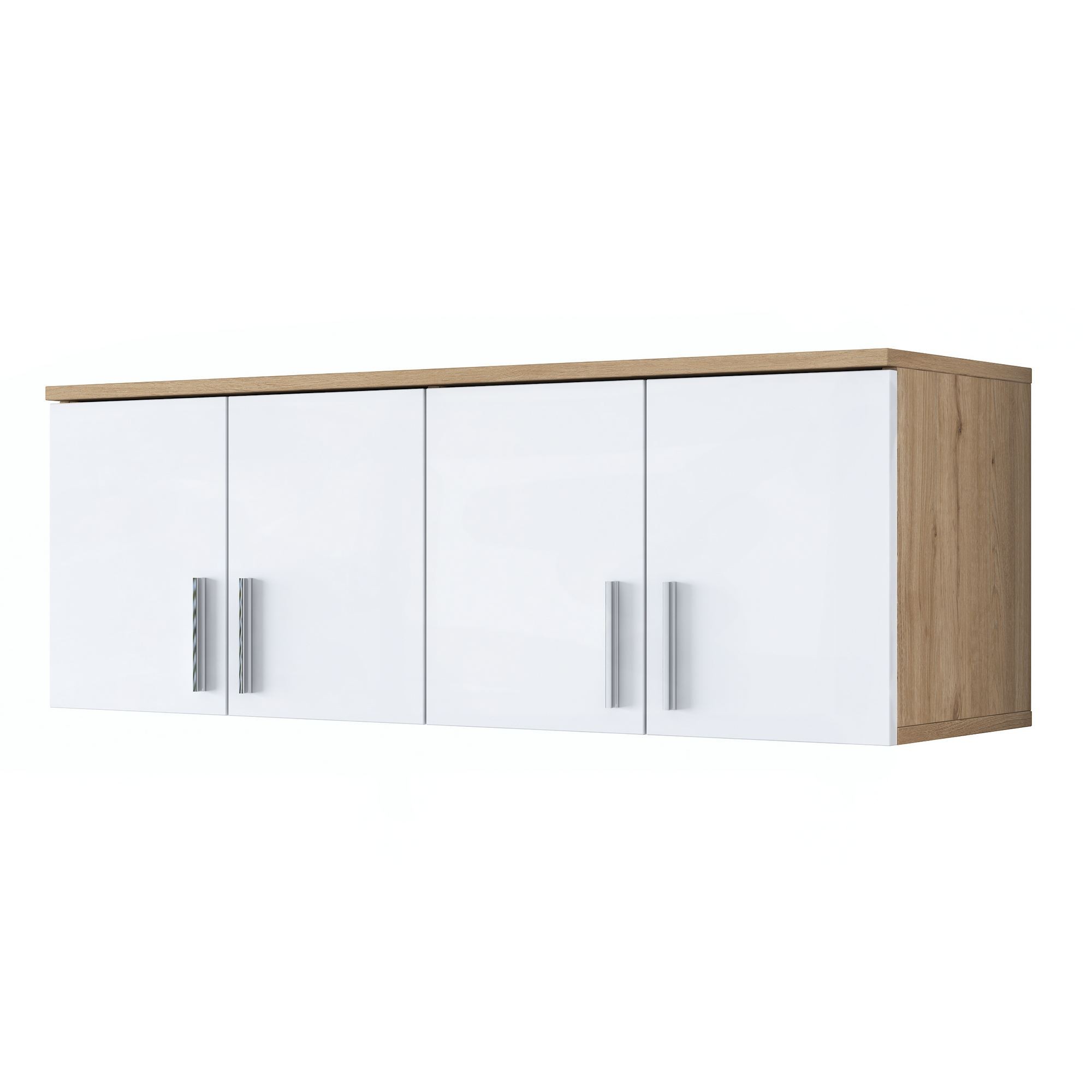 Dulap suspendat EA150 - 4632, 120 x 41,4 x 37,5 cm, nuc alb, PAL, fixare pe perete — imaginea 13