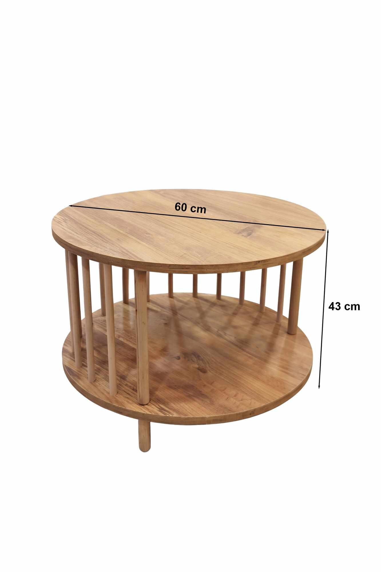 Masa de cafea Peka-0108, pin, PAL melaminat, design compact — imaginea 2