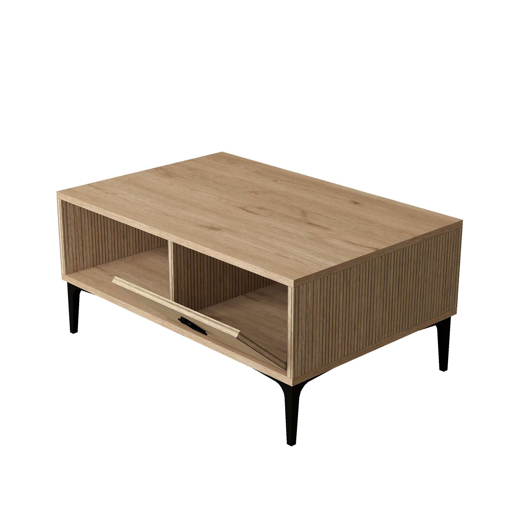 Masa de cafea Sare 2004, 90 x 41,5 x 60 cm, stejar safir, PAL melaminat, design compact — imaginea 3