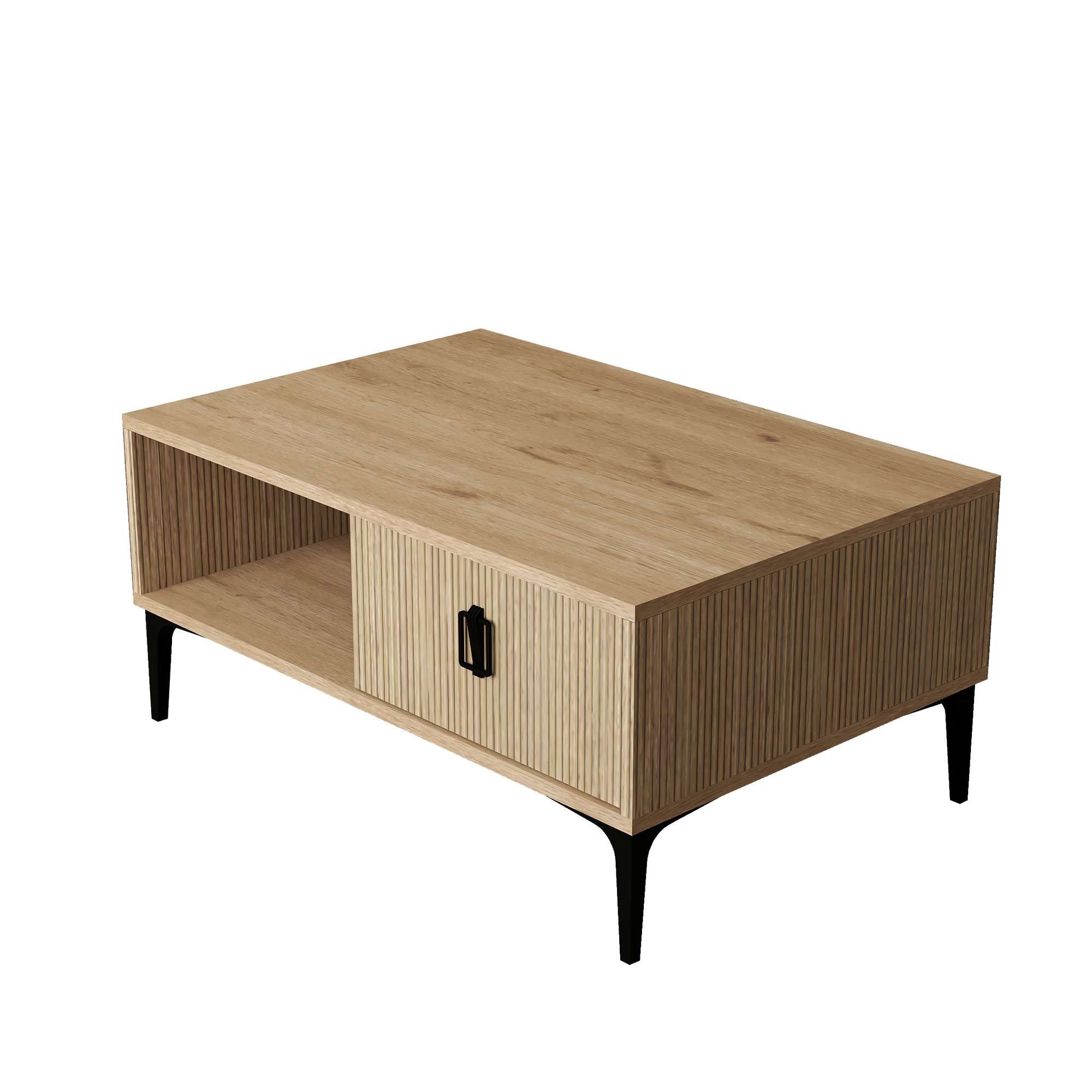 Masa de cafea Sare 2004, 90 x 41,5 x 60 cm, stejar safir, PAL melaminat, design compact — imaginea 8