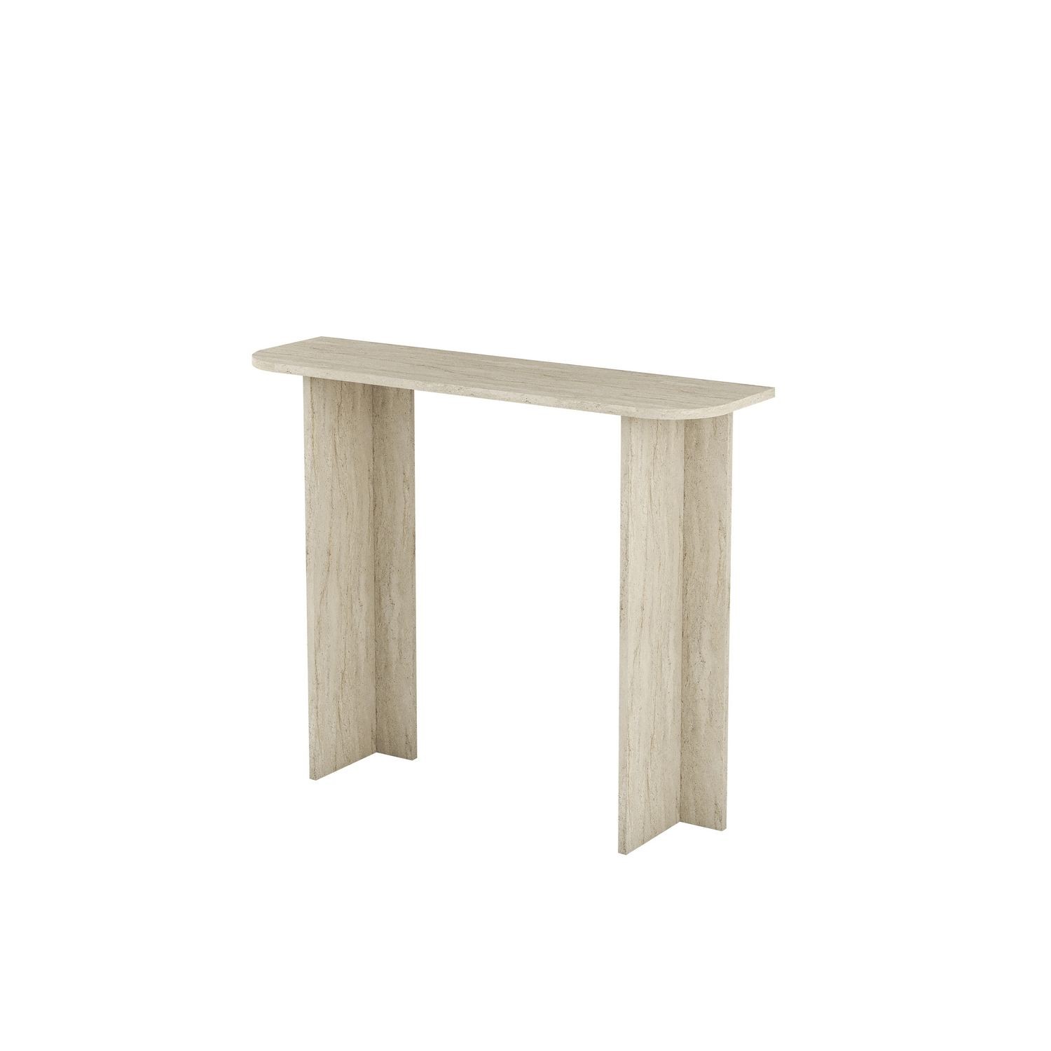 Masa de machiaj Modena, 105 x 85 x 30 cm, travertin, PAL melaminat, capacitate 10 kg — imaginea 2