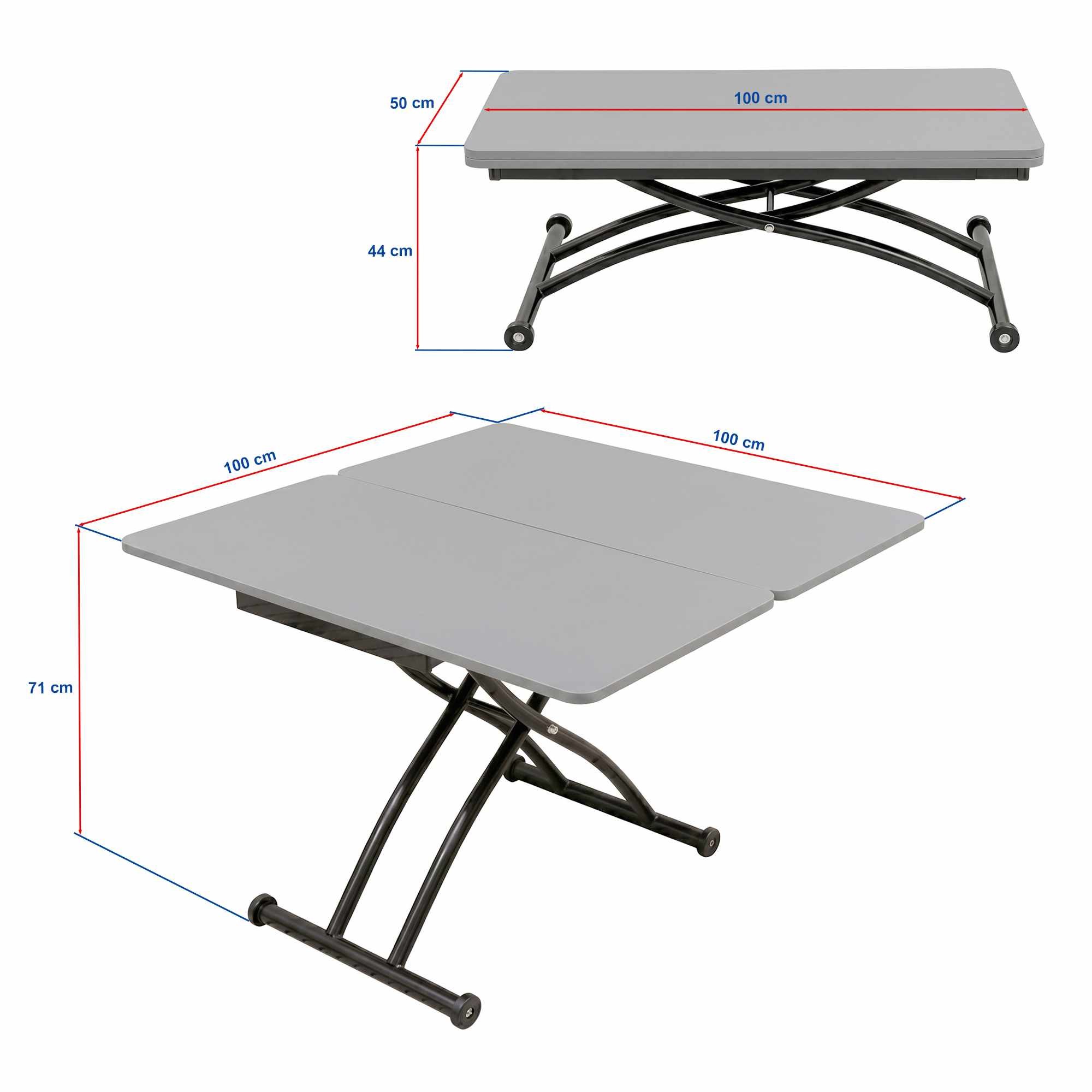 Masa de cafea Mini Juppo Ext, alb marmura crom, MDF, capacitate 125 kg, alb marble / crom — imaginea 5