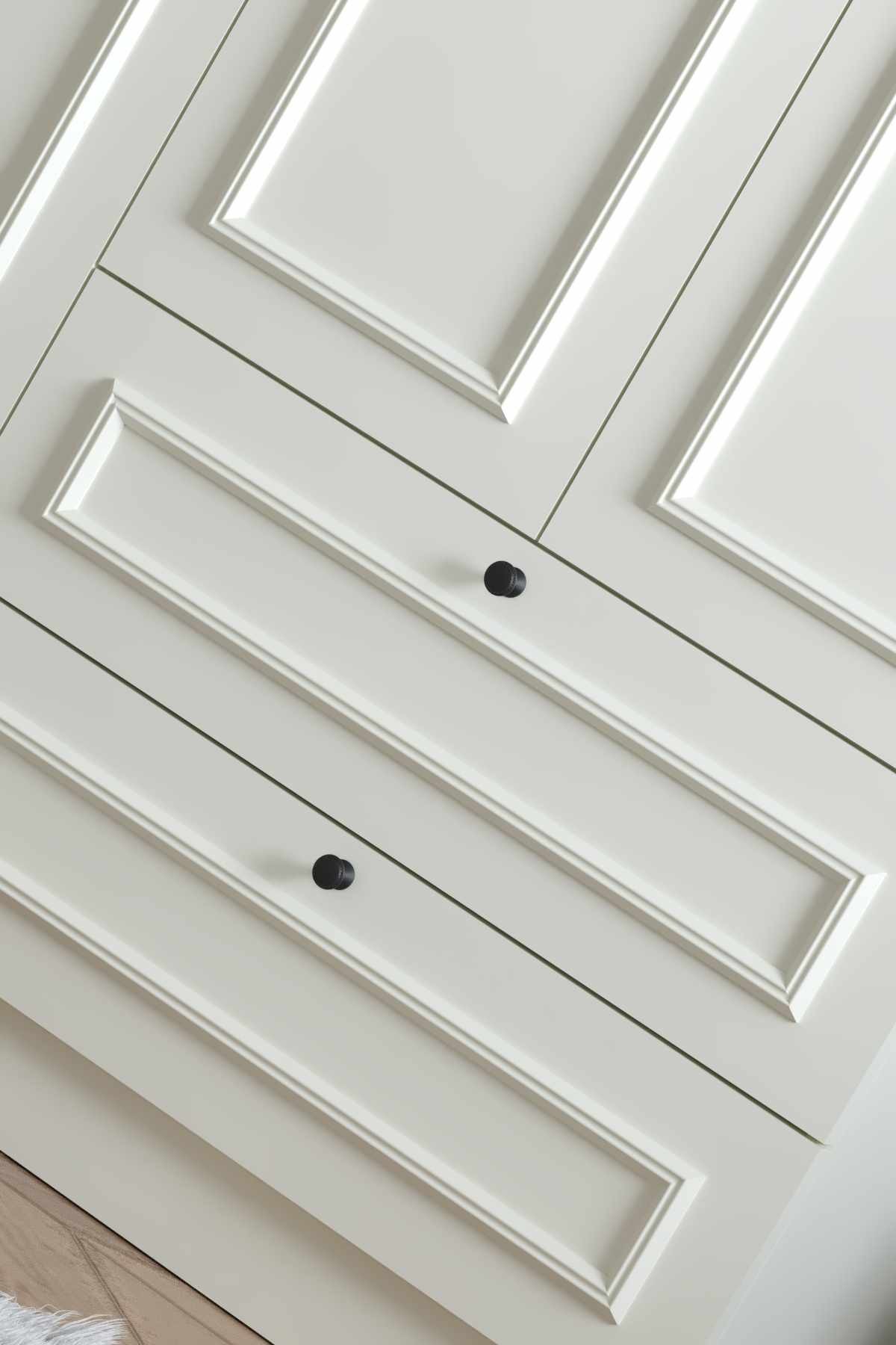 Dulap haine Mira 6 210, 209 x 210 x 54 cm, alb, PAL melaminat, organizare haine — imaginea 3