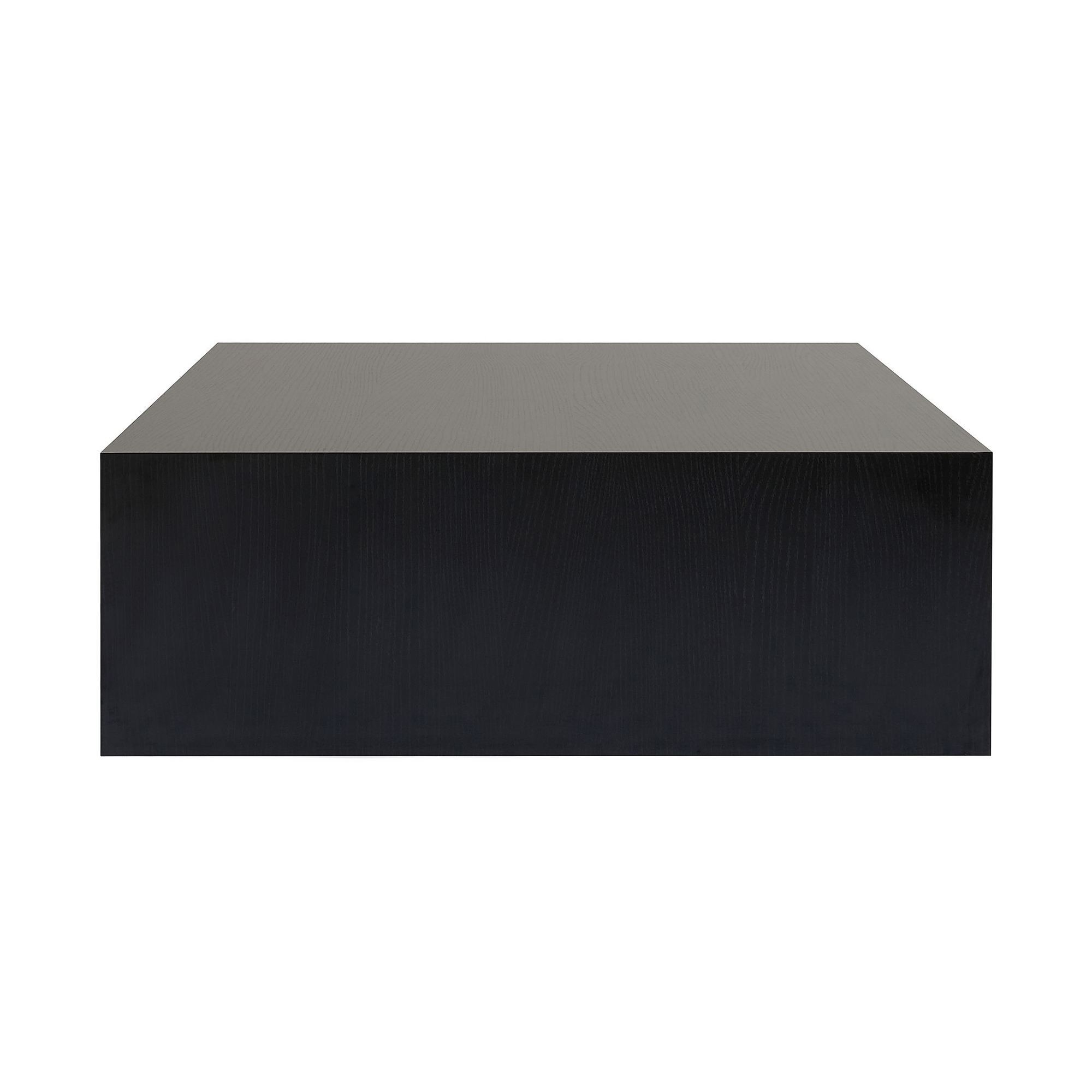 Masa de cafea Prizma, 90 x 35 x 90 cm, lemn negru, MDF, design compact, wood negru — imaginea 7