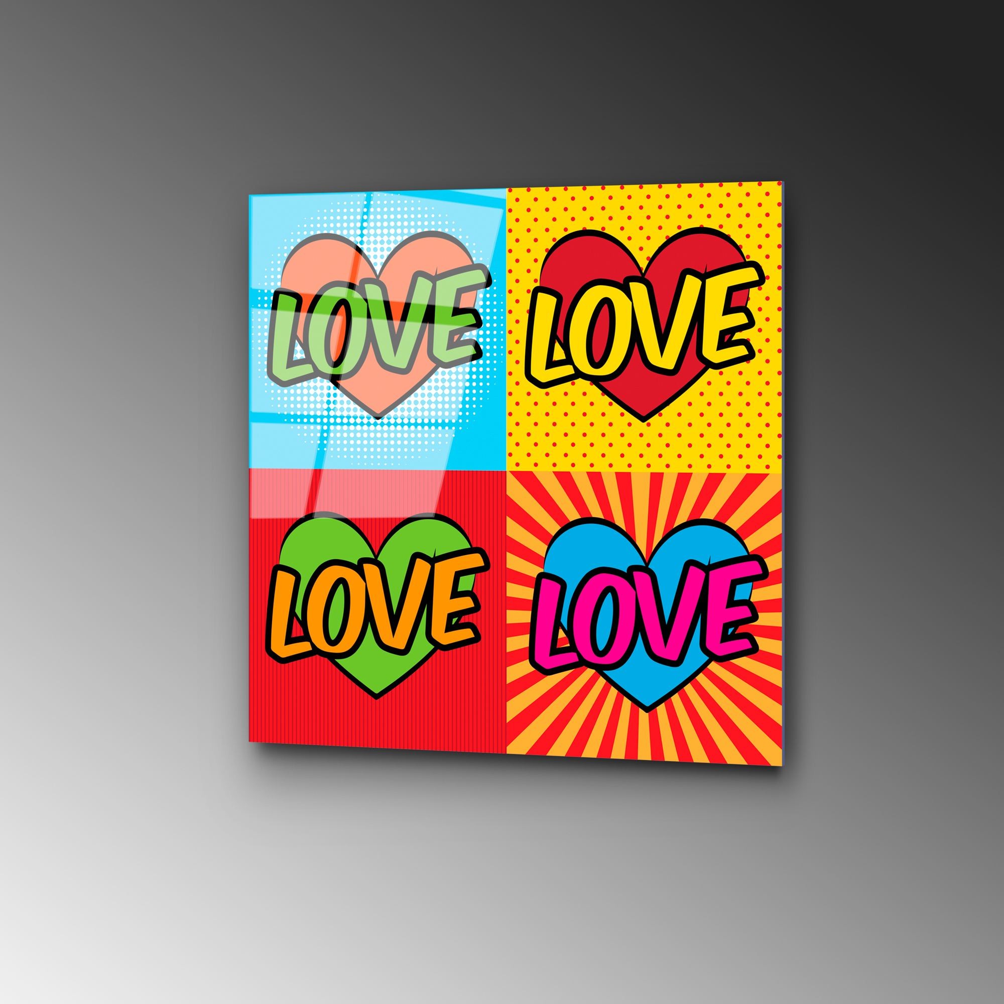 Masa de cafea Shb-032-A, 53 x 55 x 53 cm, multicolor, metal, design compact — imaginea 6