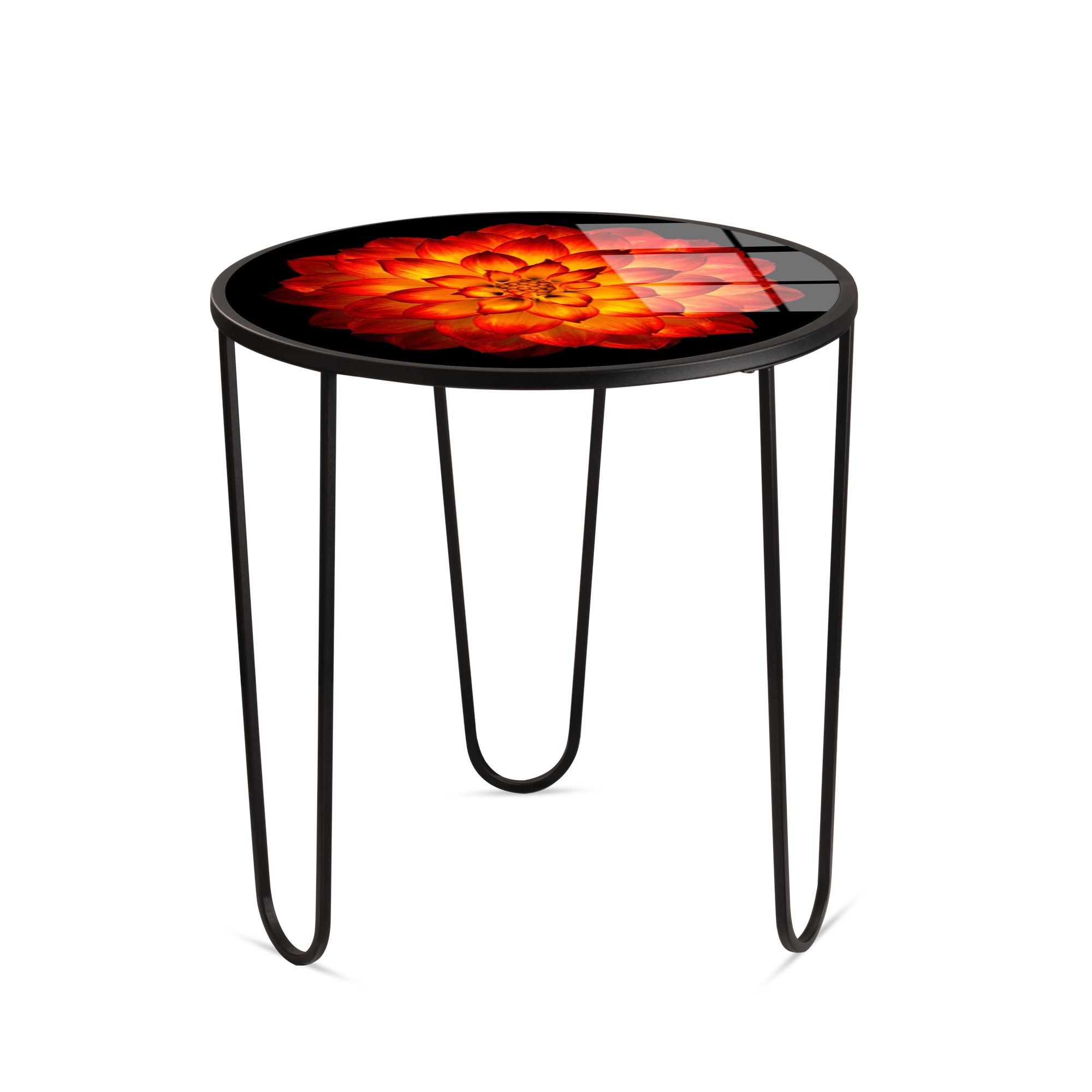 Masa de cafea Shb-033-E, 53 x 55 x 53 cm, multicolor, metal, design compact — imaginea 2