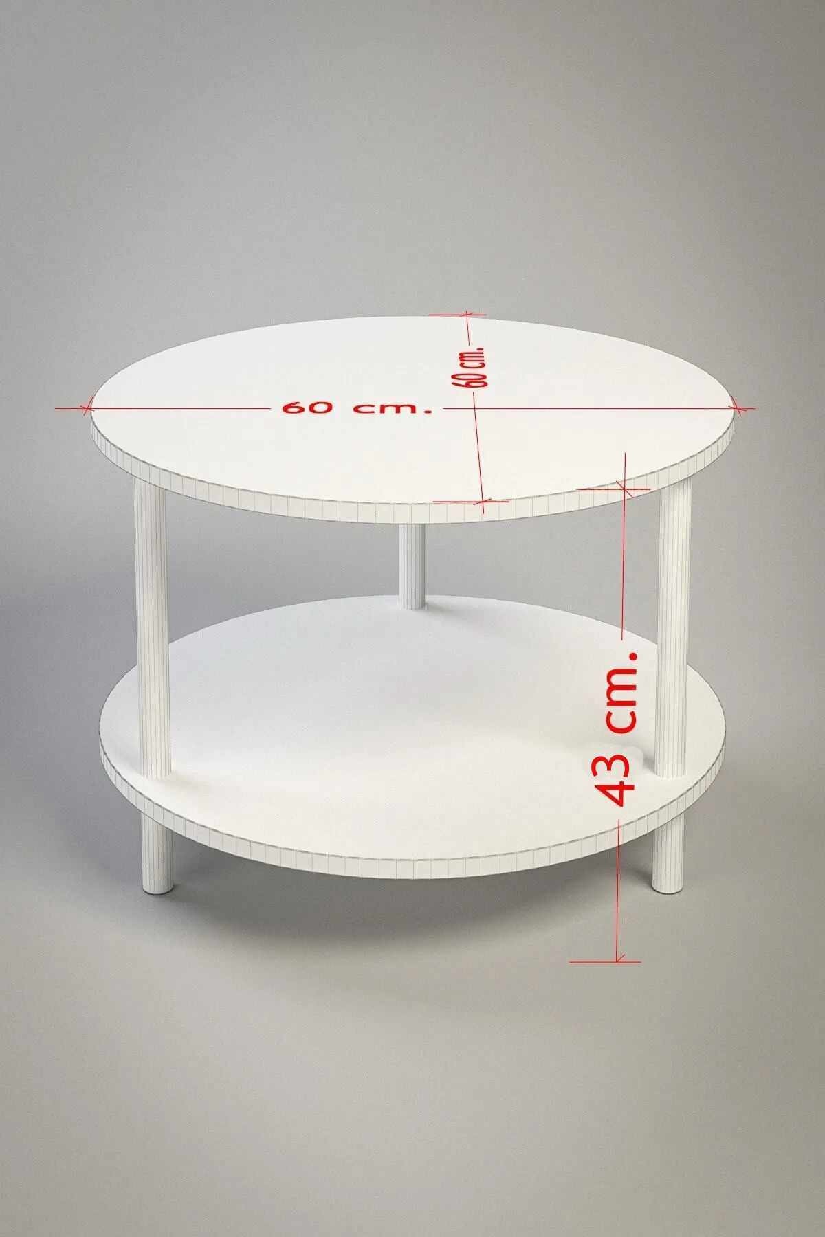Masa de cafea Peka-0008, marmura, PAL melaminat, design compact, marble — imaginea 4