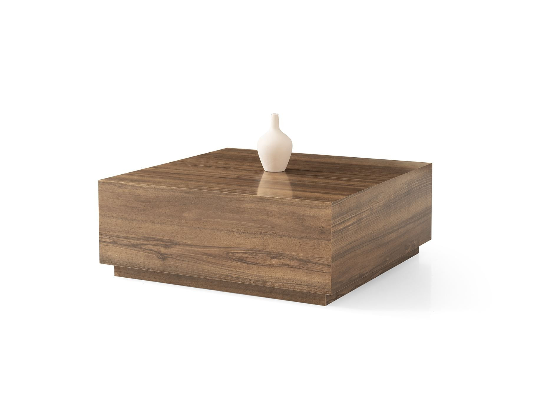 Masa de cafea Lizbon, 90 x 35, 5 x 90 cm, PAL melaminat, design compact, nuc — imaginea 2