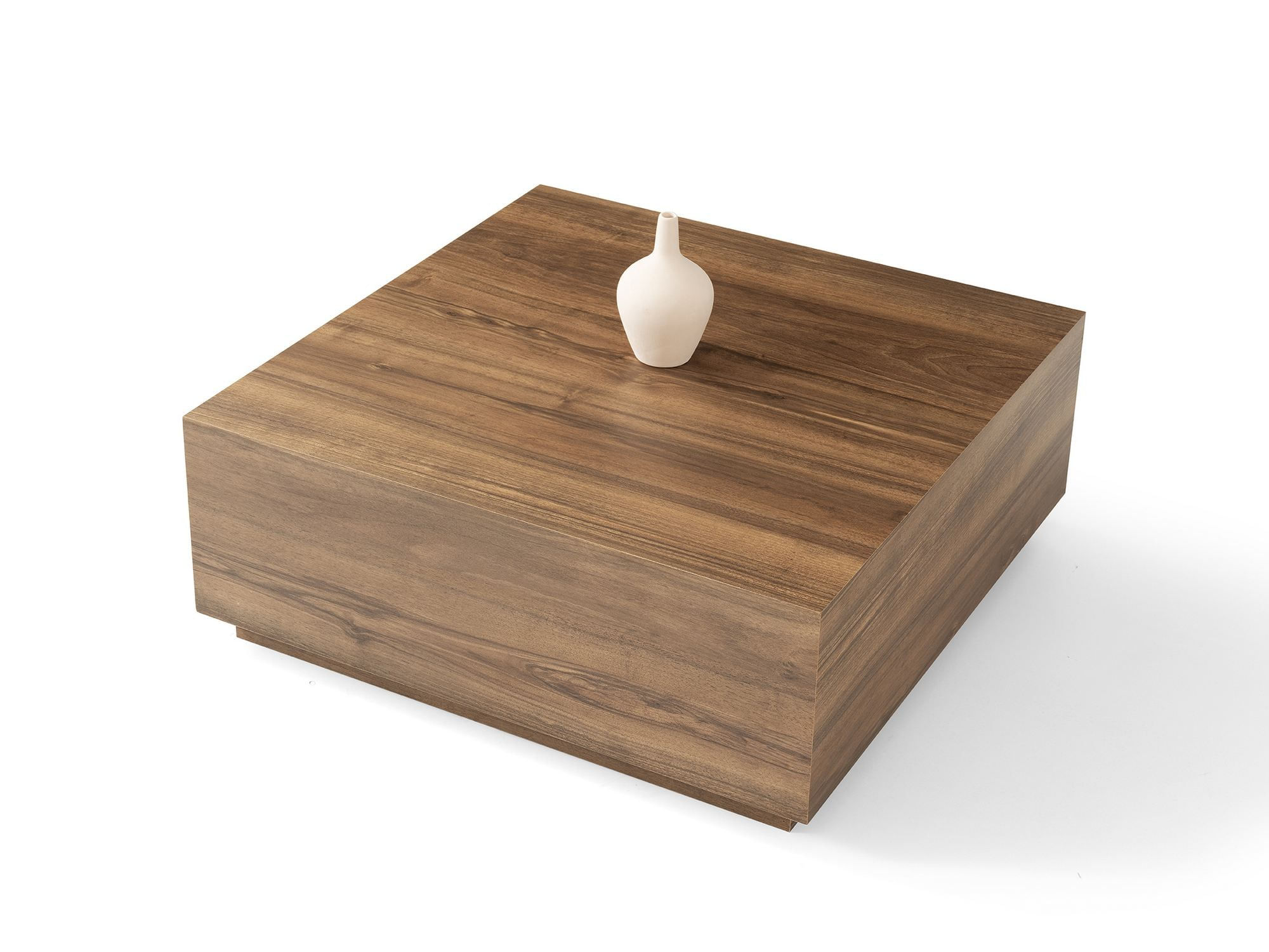 Masa de cafea Lizbon, 90 x 35, 5 x 90 cm, PAL melaminat, design compact, nuc — imaginea 3