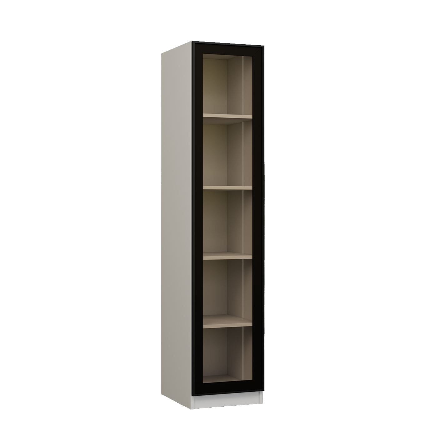 Dulap pentru cafea Nero 1600-222, 40 x 190 x 42 cm, alb, PAL melaminat, spatiu de depozitare, fixare pe perete — imaginea 3