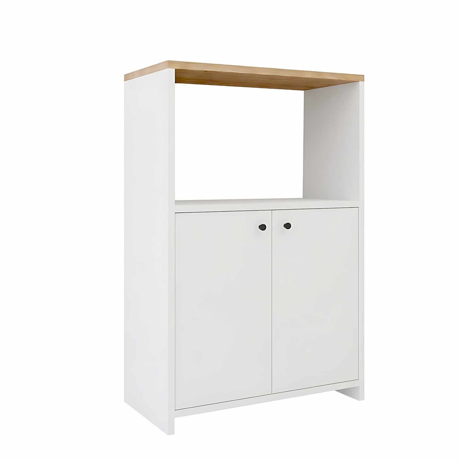 Dulap Vrn1-Sw, 68,6 x 86,8 x 35 cm, natural alb, PAL melaminat — imaginea 2