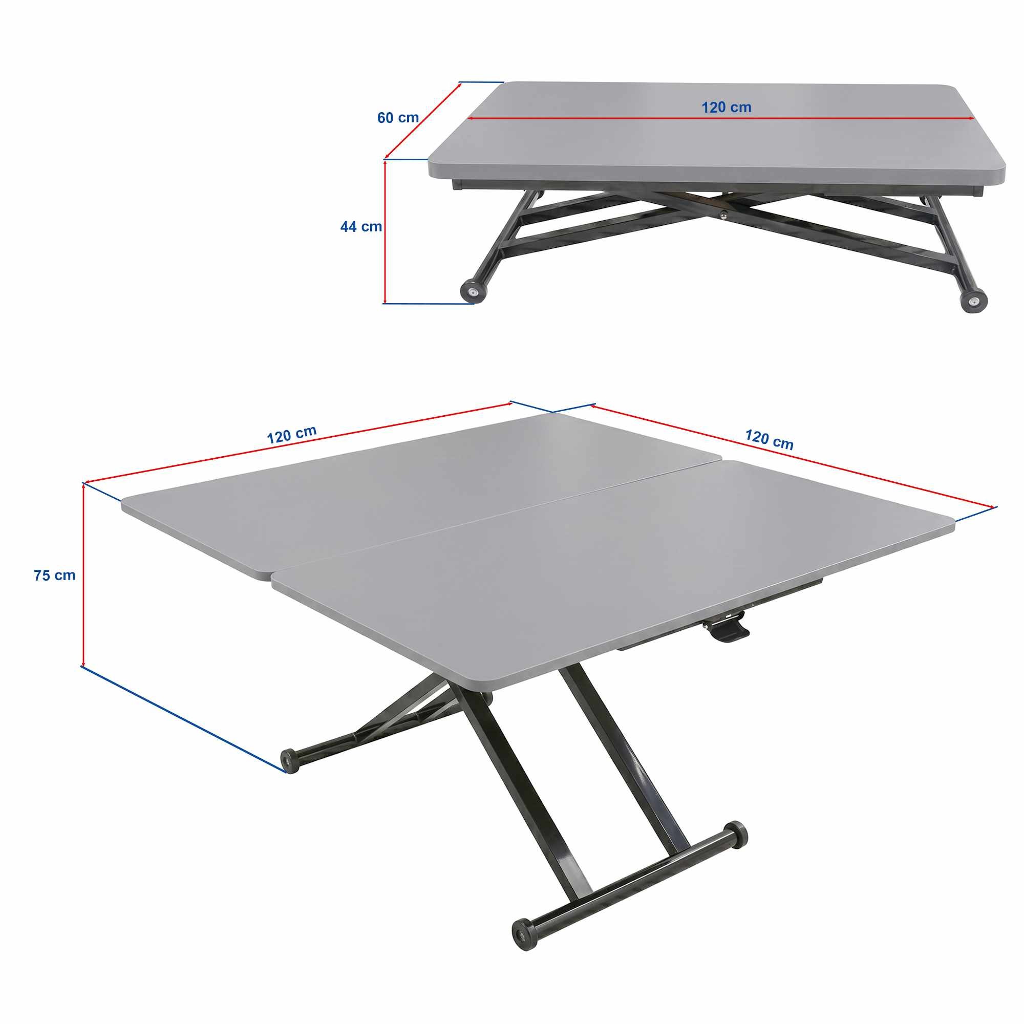 Masa de cafea Home Ext, alb marmura negru, MDF, capacitate 125 kg, alb marble / negru — imaginea 3