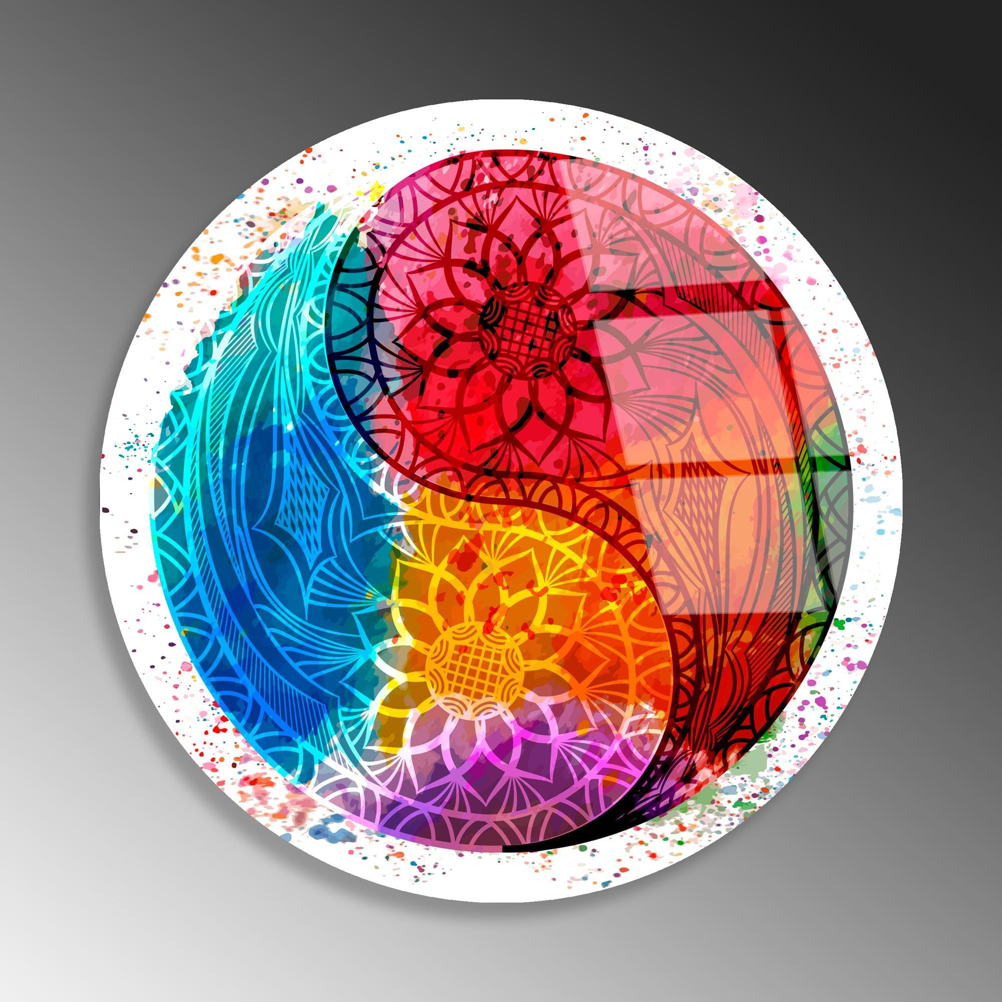 Masa de cafea Shb-033-D, 53 x 55 x 53 cm, multicolor, metal, design compact — imaginea 3