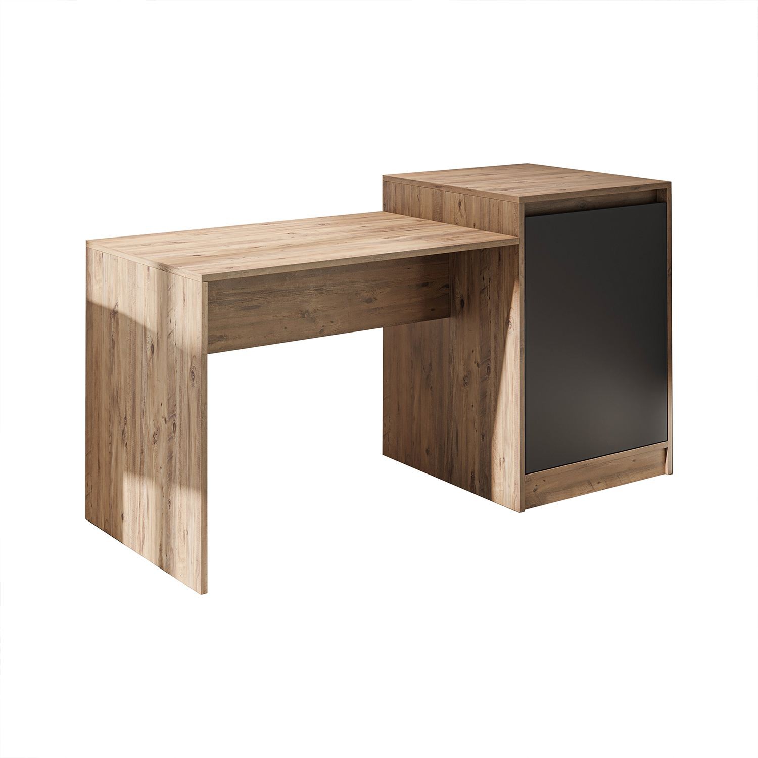 Masa 2787, 160 x 85 x 60 cm, pin atlantic antracit, PAL melaminat — imaginea 3