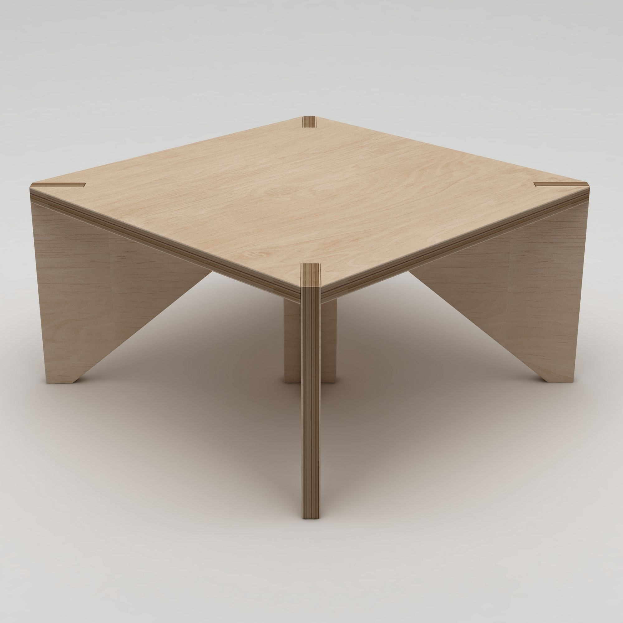Masa de cafea Pura, 75 x 40 x 75 cm, natural lemn, lemn, capacitate 180 kg — imaginea 2