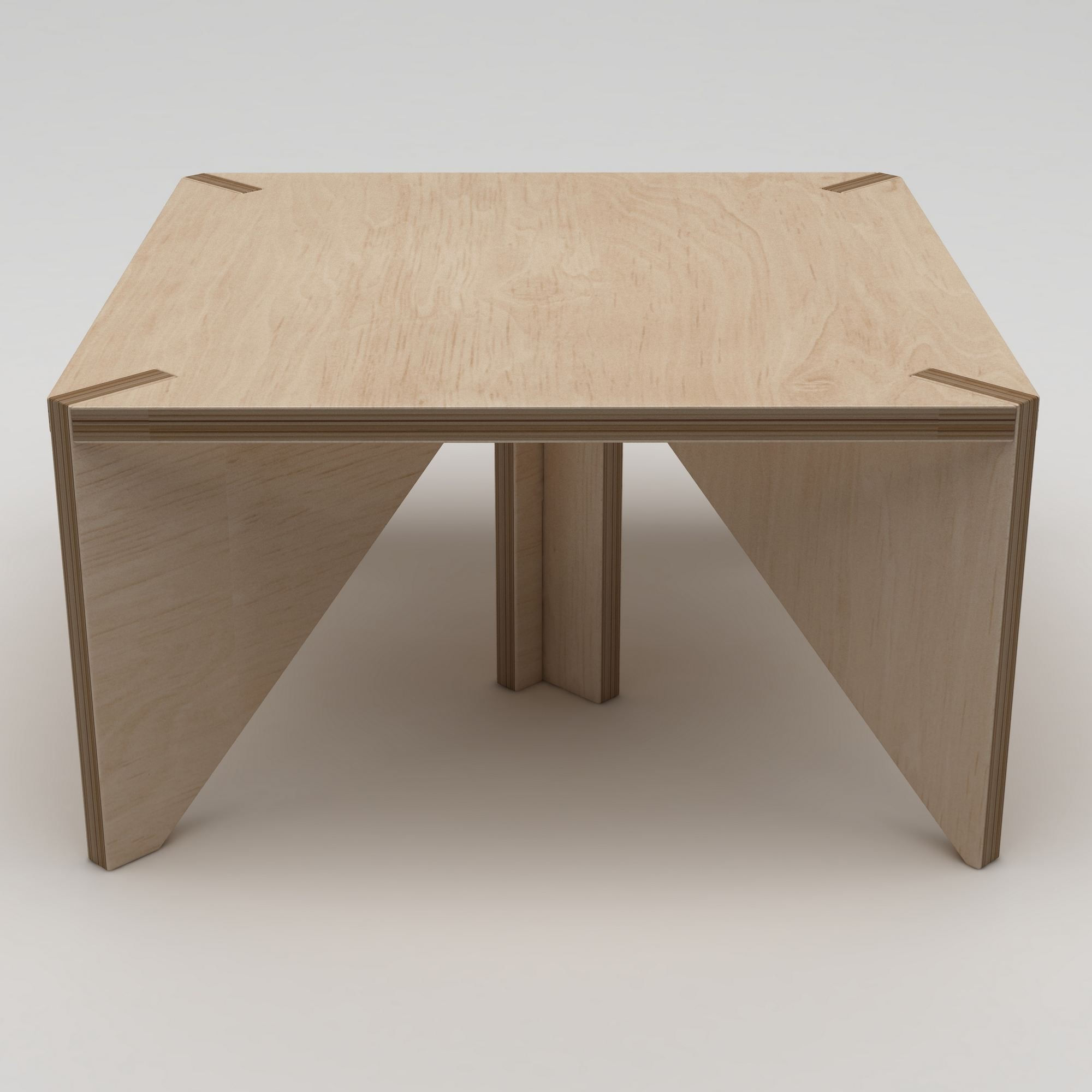 Masa de cafea Pura, 75 x 40 x 75 cm, natural lemn, lemn, capacitate 180 kg — imaginea 3