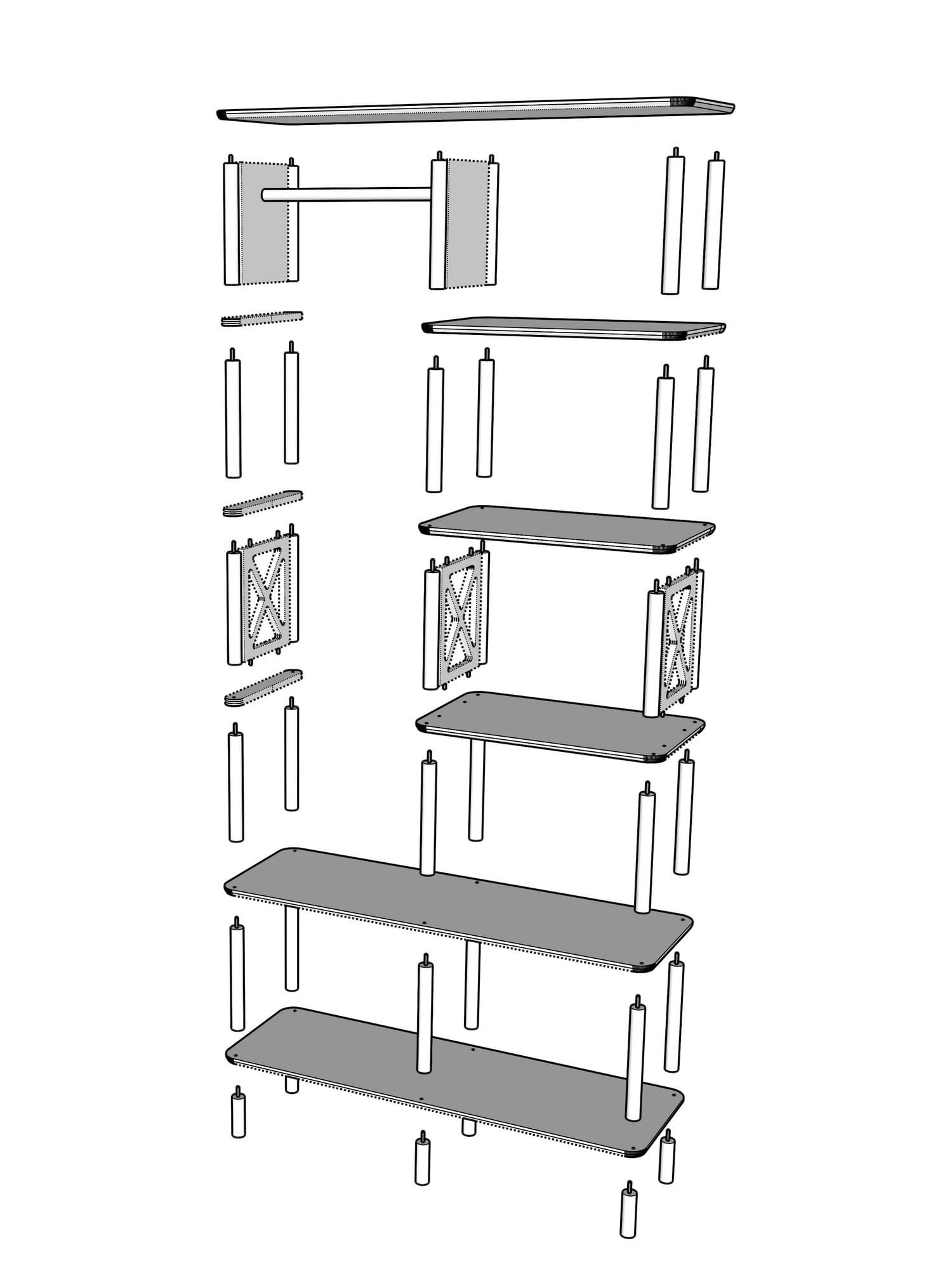 Dulap haine Lusso, 120 x 175 x 38 cm, stejar, MDF, capacitate 15 kg — imaginea 2