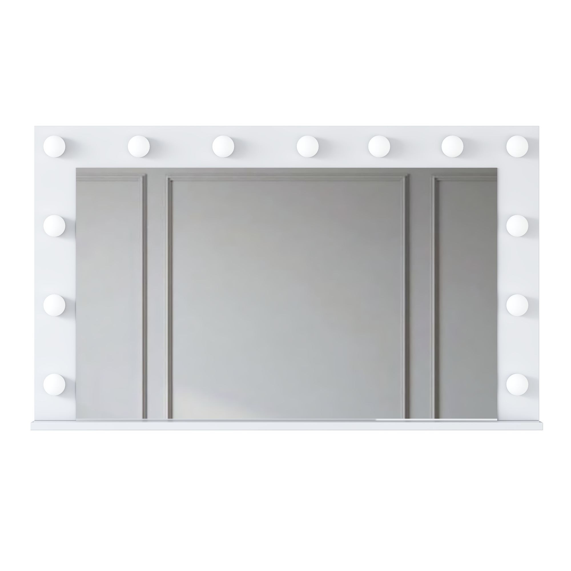 Masa de machiaj EF110, 120 x 71,8 x 15 cm, alb, PAL, fixare pe perete — imaginea 9