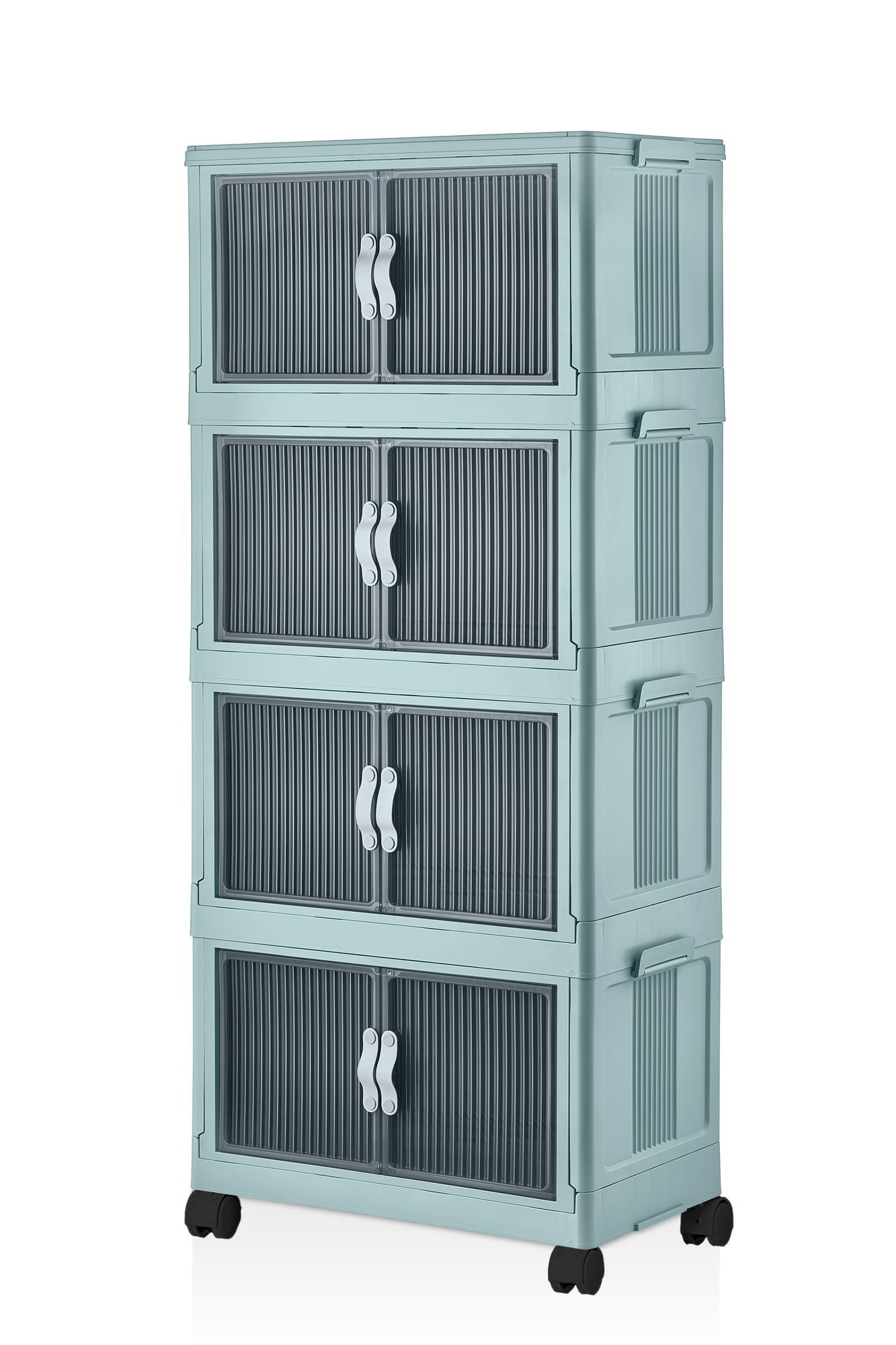 Dulap Lavine 127, 56 x 127 x 56 cm, albastru pastel, baby albastru — imaginea 4