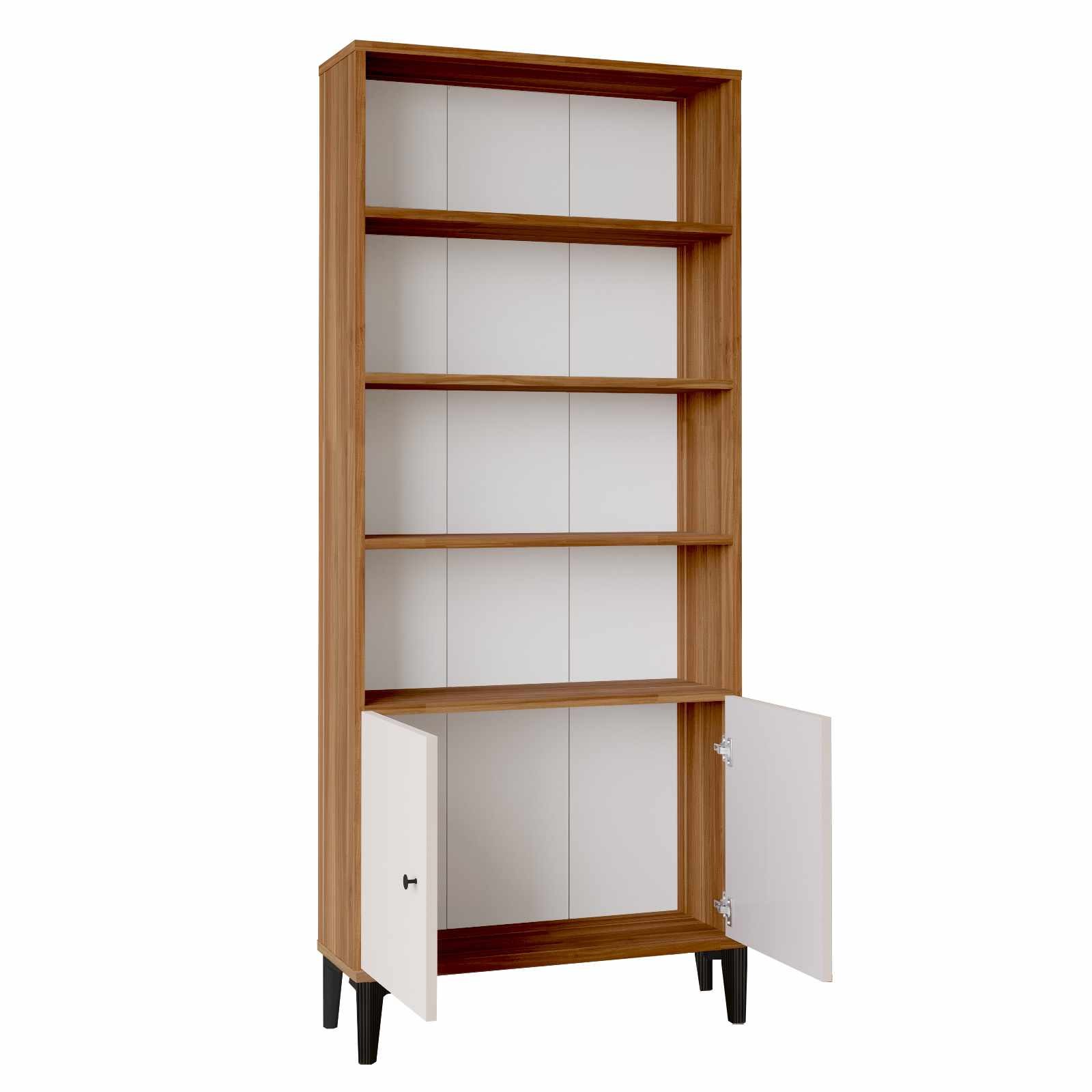 Dulap Vıs4-Cka, 75 x 178 x 25 cm, nuc, PAL melaminat — imaginea 6