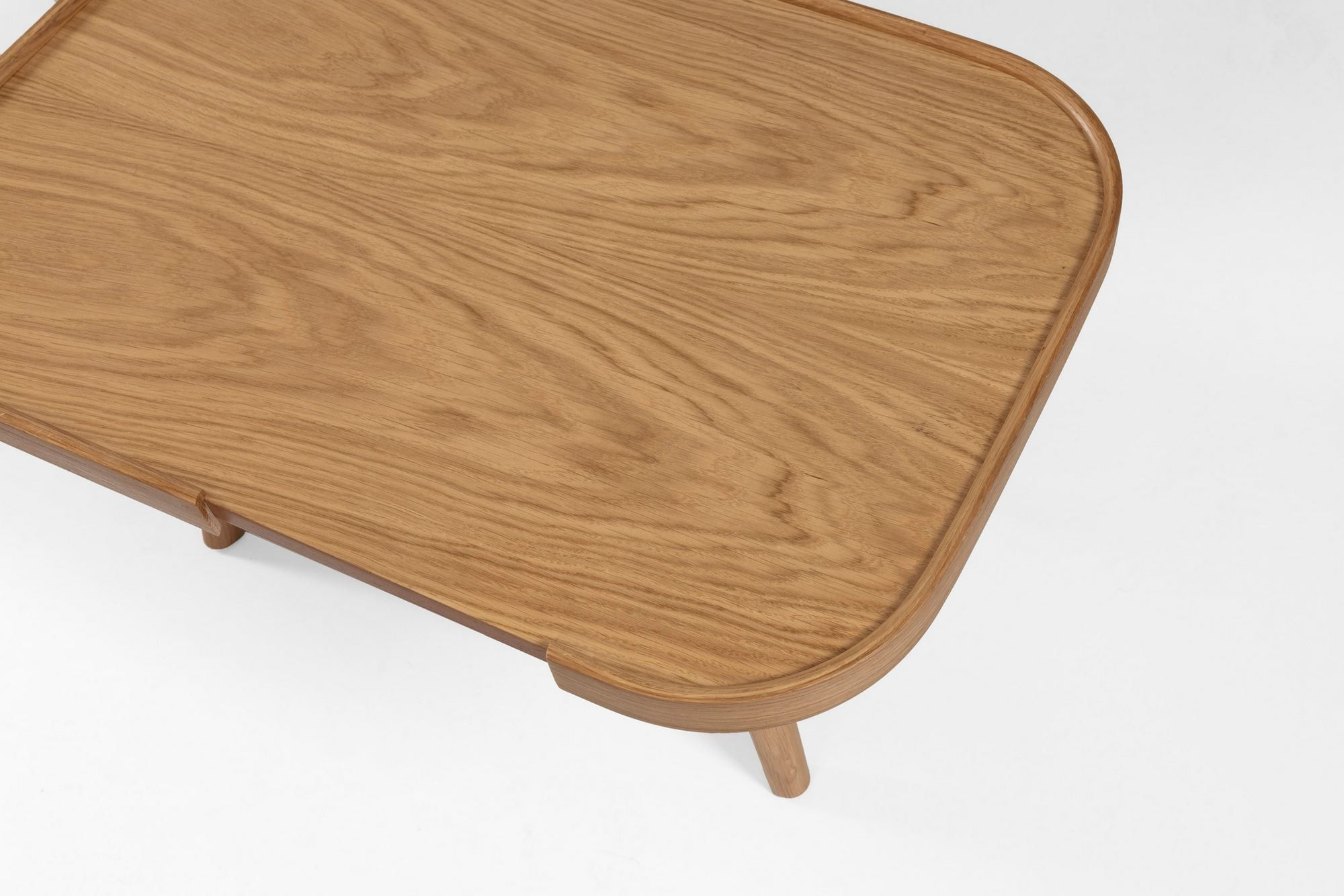 Masa de cafea Butterfly 121, 121 x 44 x 61 cm, MDF, design compact, stejar — imaginea 3