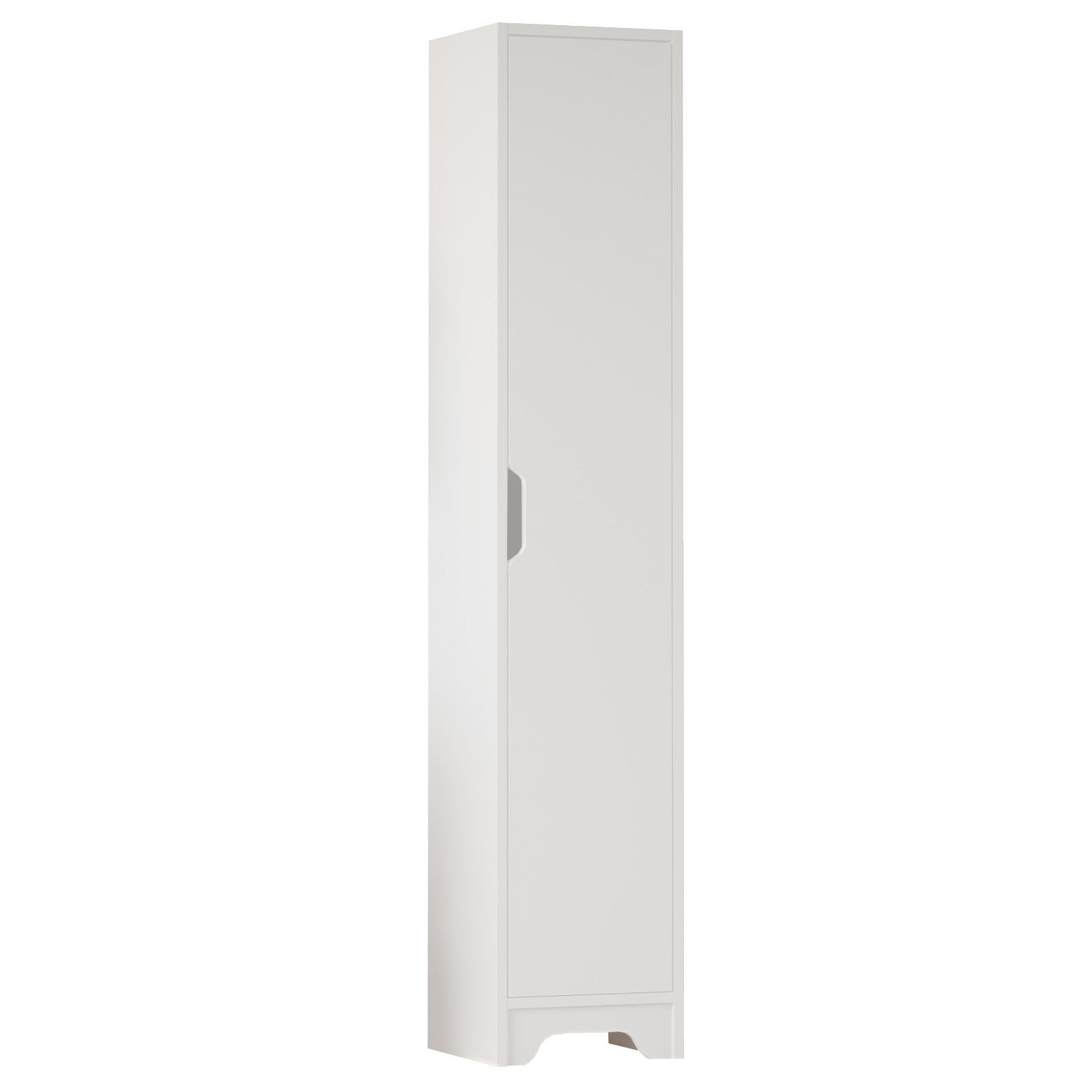 Dulap LIB3-W, 36,5 x 180 x 34 cm, alb, PAL melaminat, spatiu de depozitare, fixare pe perete — imaginea 5