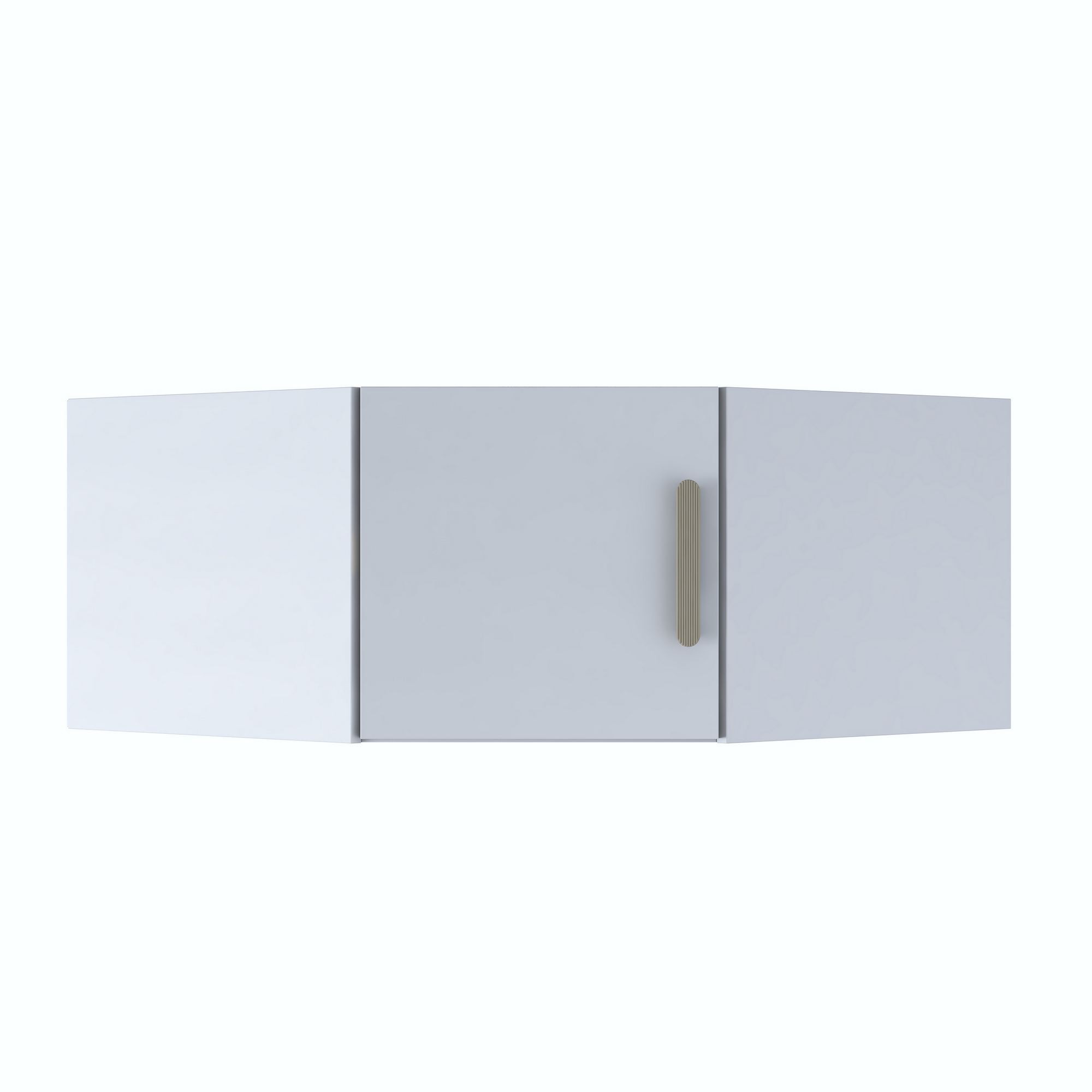 Dulap suspendat BA168 - 4673, 91 x 45 x 57,5 cm, alb, PAL, fixare pe perete — imaginea 3