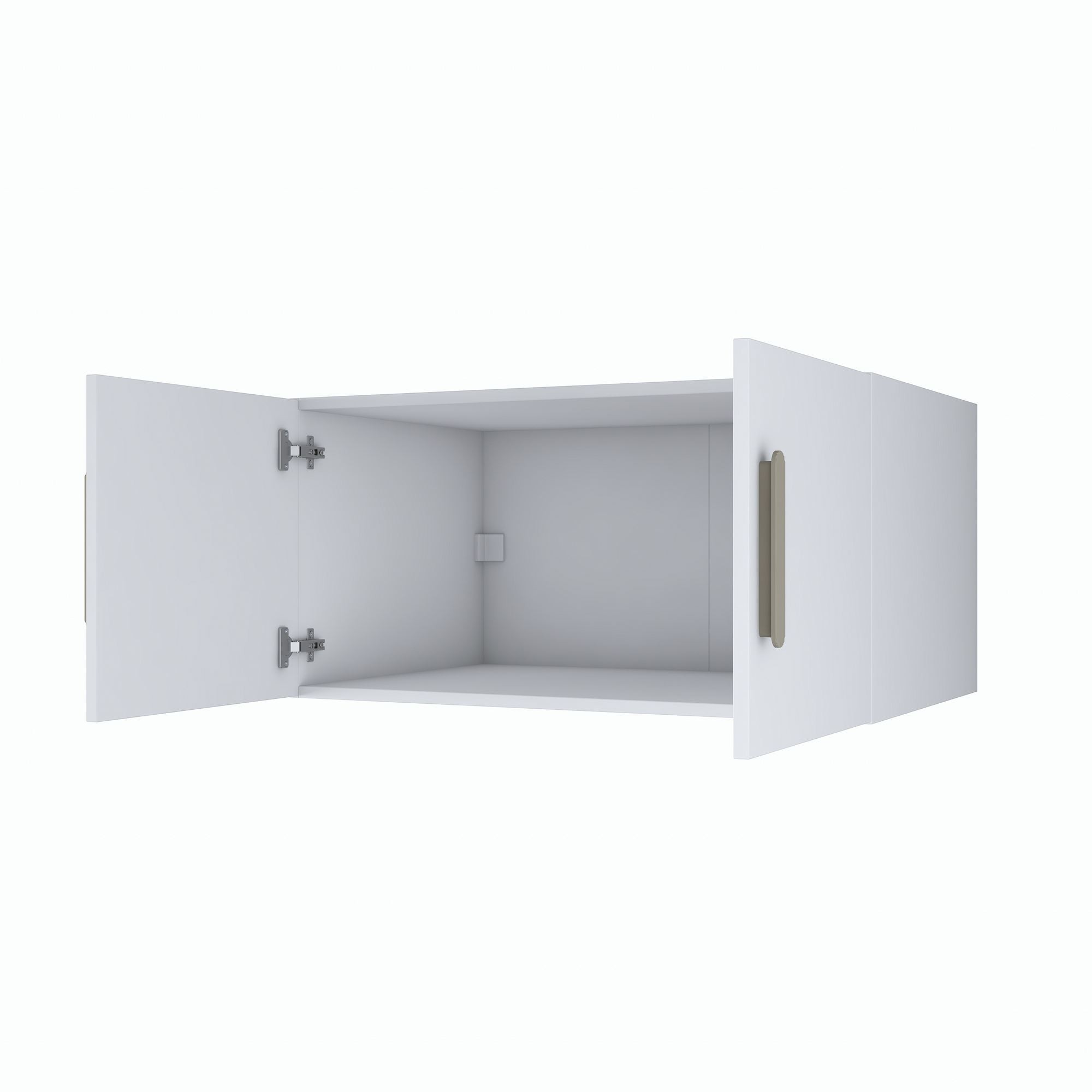 Dulap suspendat BA166 - 4578, 90 x 45 x 57,5 cm, alb, PAL, fixare pe perete — imaginea 2