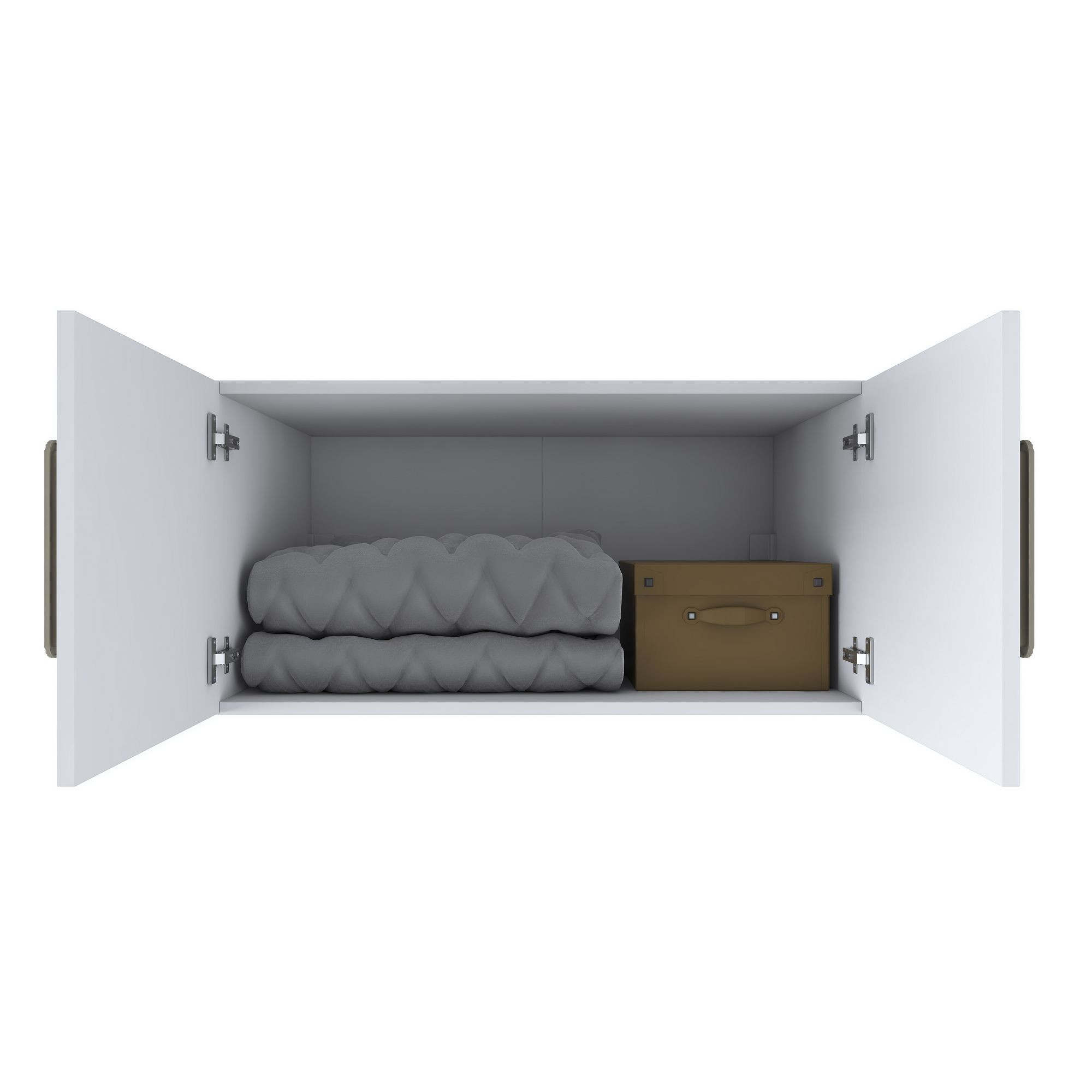 Dulap suspendat BA166 - 4578, 90 x 45 x 57,5 cm, alb, PAL, fixare pe perete — imaginea 8