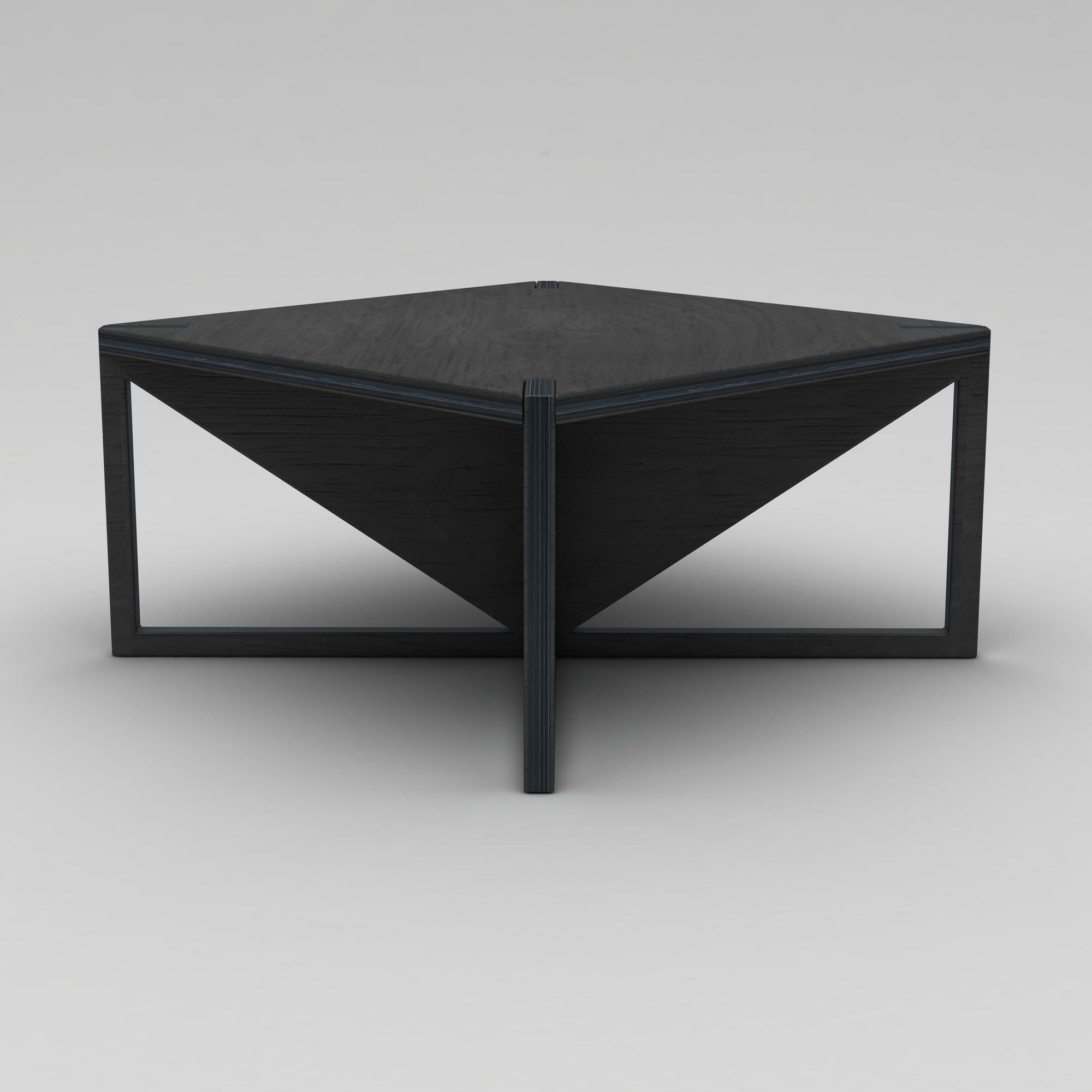 Masa de cafea Niger, 75 x 40 x 75 cm, negru, lemn, capacitate 180 kg — imaginea 2