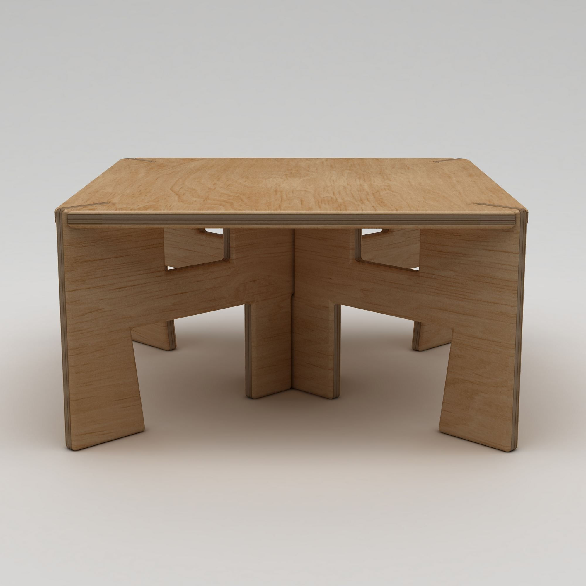 Masa de cafea Tabula, 75 x 40 x 75 cm, natural lemn, lemn, capacitate 180 kg
