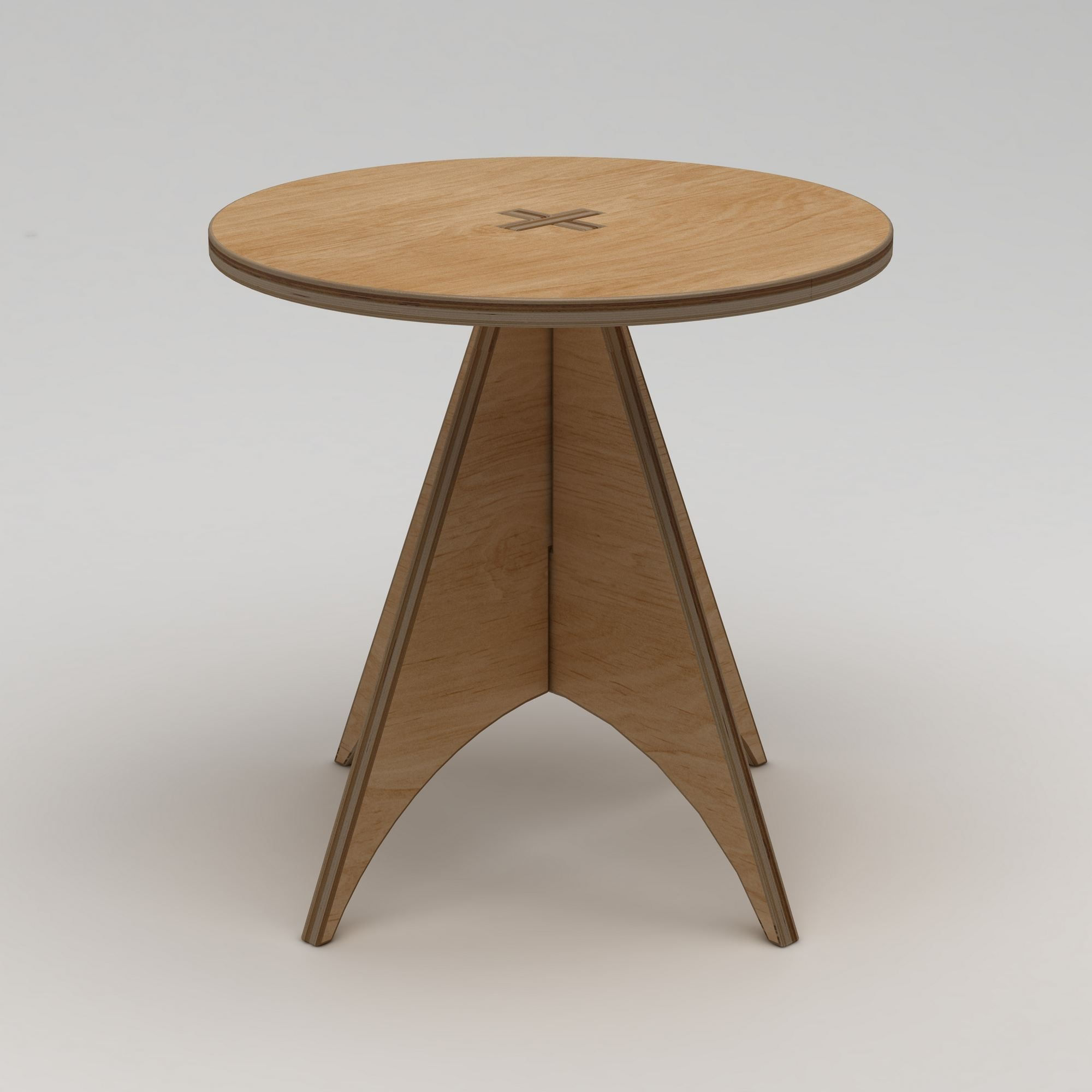 Masa dining Arcus, 75 x 75 x 75 cm, natural lemn, lemn, capacitate 75 kg — imaginea 3