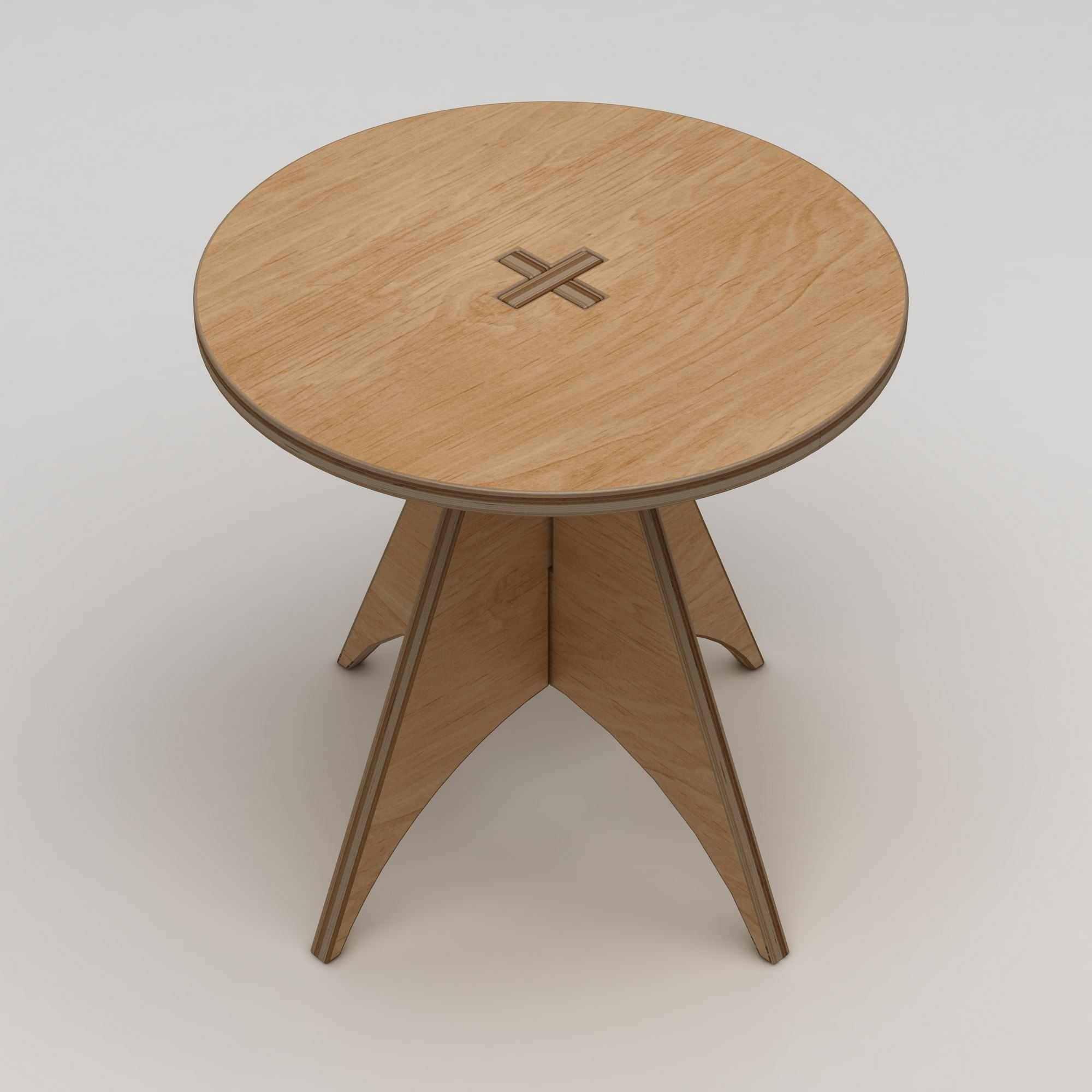 Masa dining Arcus, 75 x 75 x 75 cm, natural lemn, lemn, capacitate 75 kg — imaginea 4