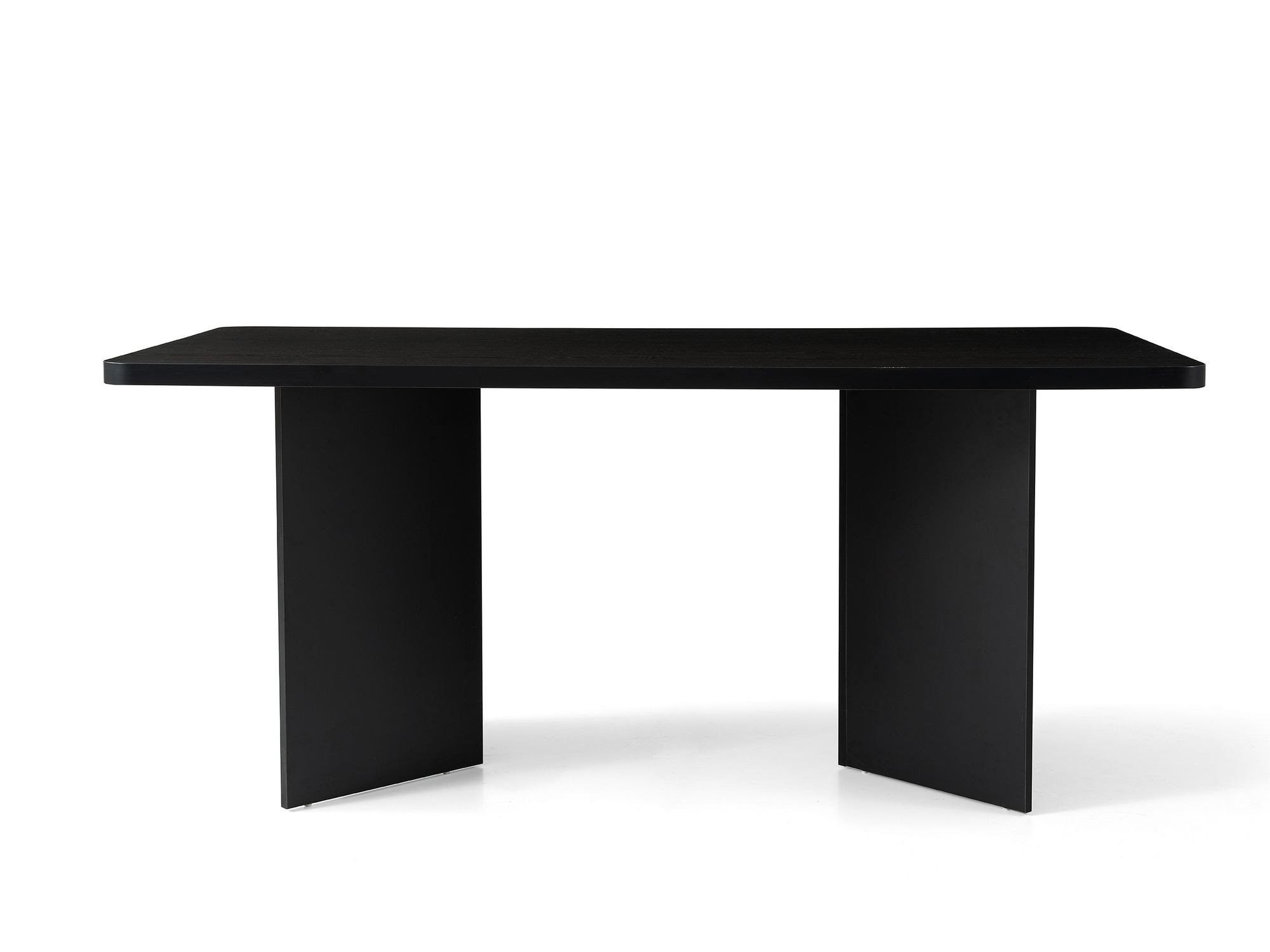 Masa dining Loft, 180 x 77 x 90 cm, lemn negru, PAL melaminat, capacitate 100 kg — imaginea 2