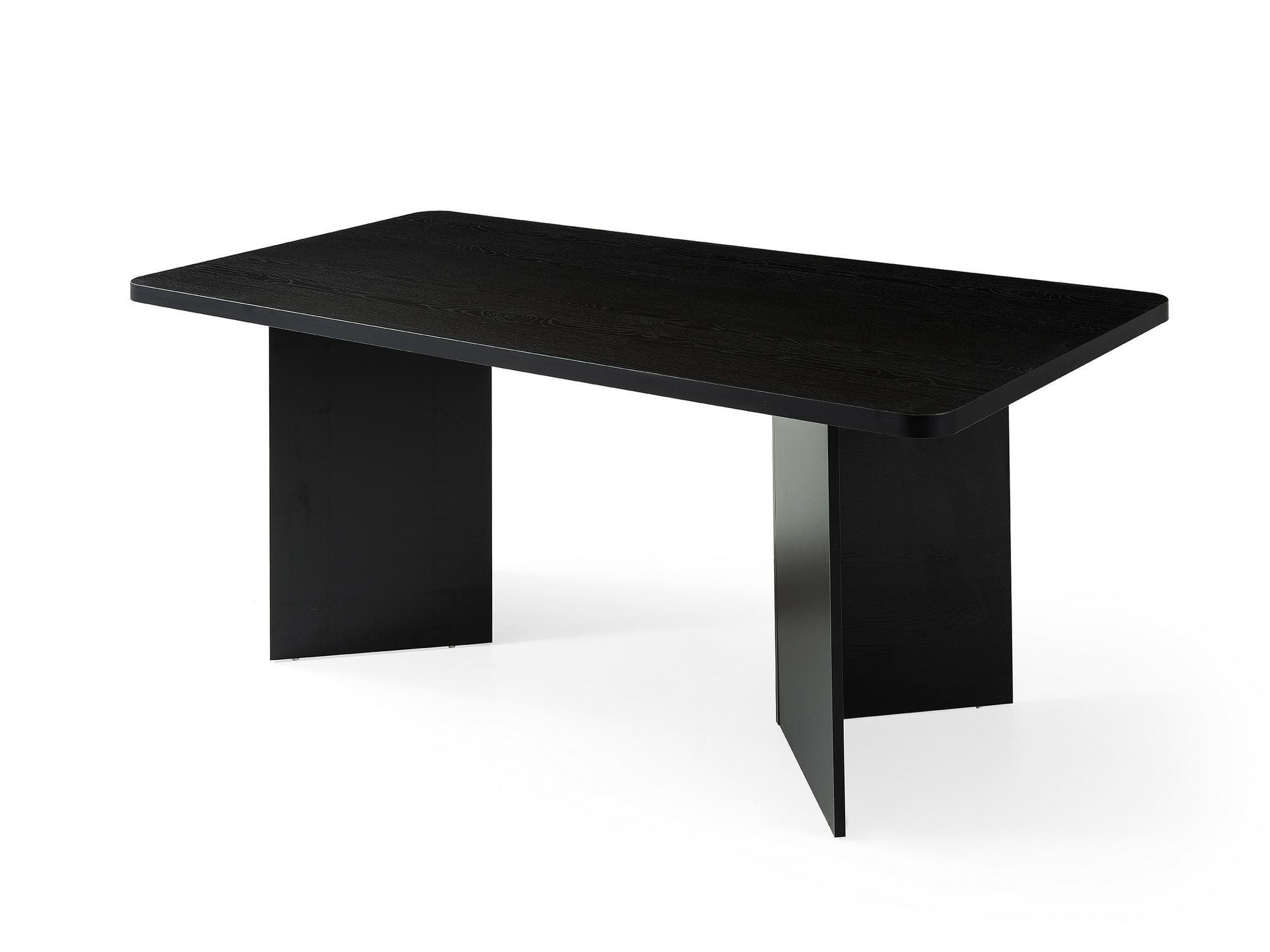 Masa dining Loft, 180 x 77 x 90 cm, lemn negru, PAL melaminat, capacitate 100 kg — imaginea 3