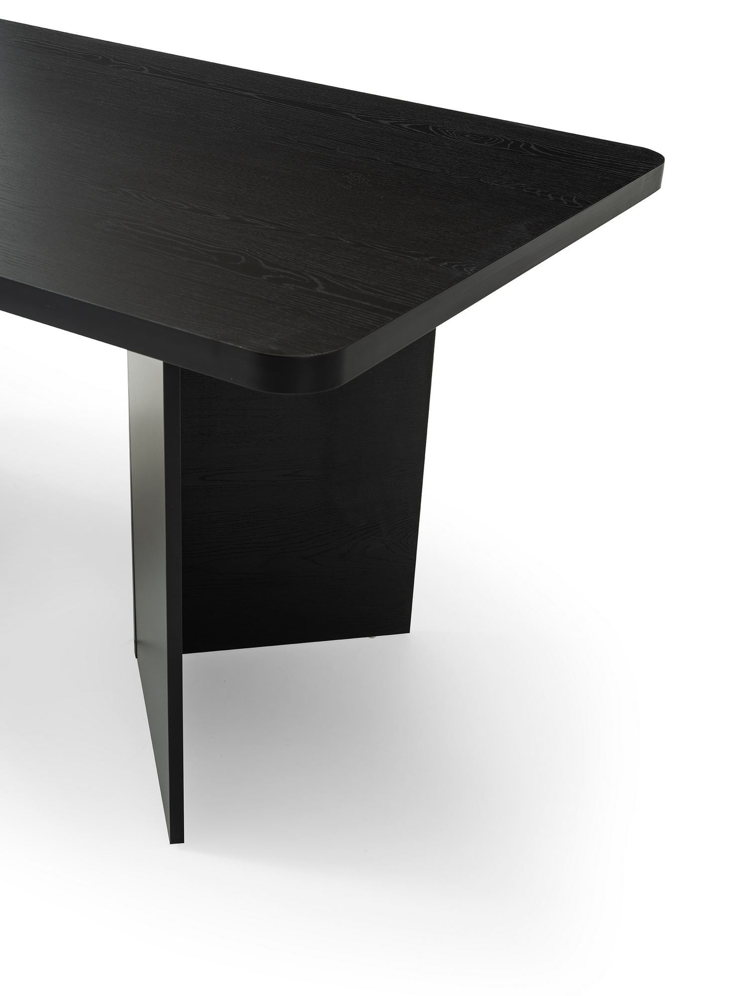 Masa dining Loft, 180 x 77 x 90 cm, lemn negru, PAL melaminat, capacitate 100 kg — imaginea 5