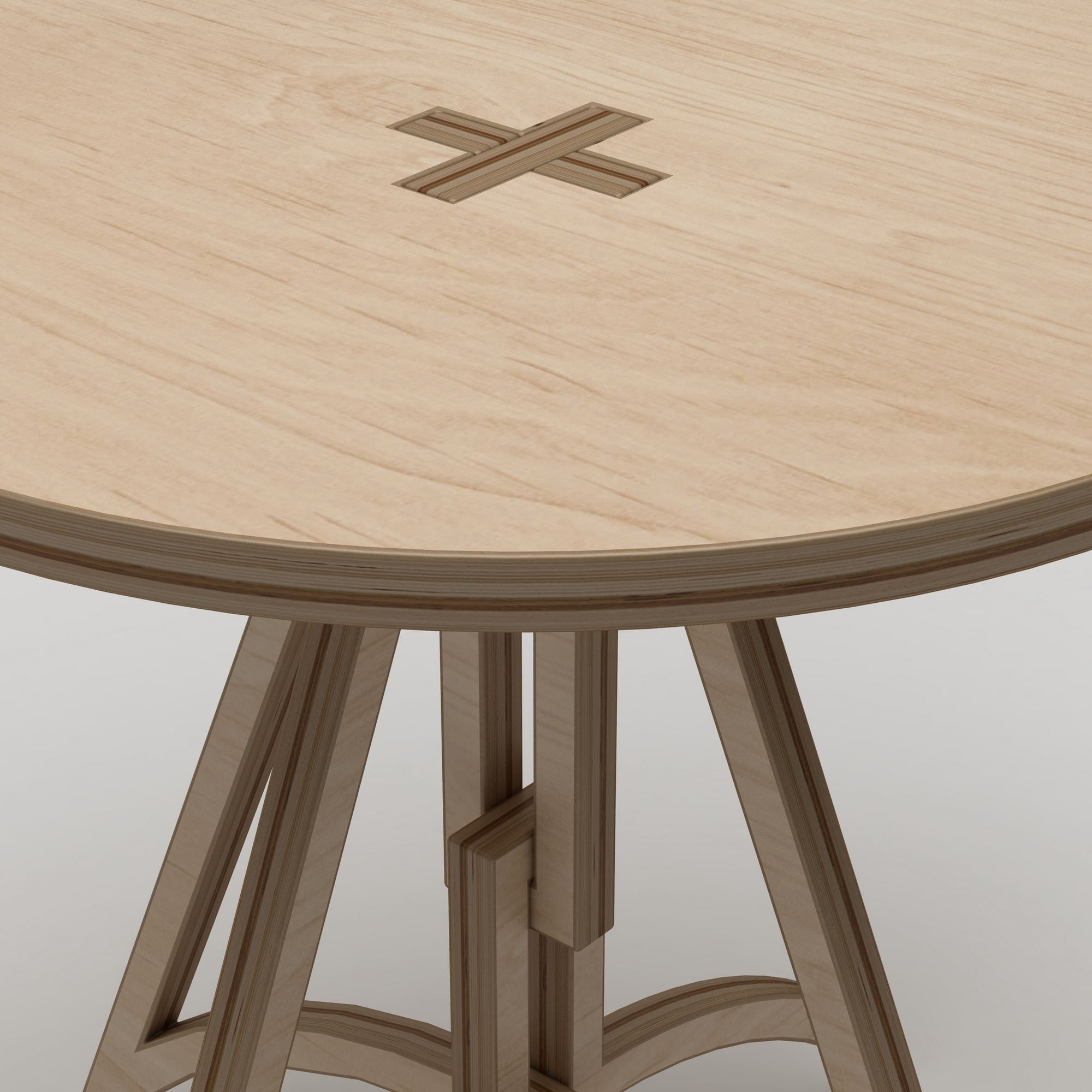 Masa dining Orbis, 75 x 75 x 75 cm, natural lemn, lemn, capacitate 75 kg — imaginea 3